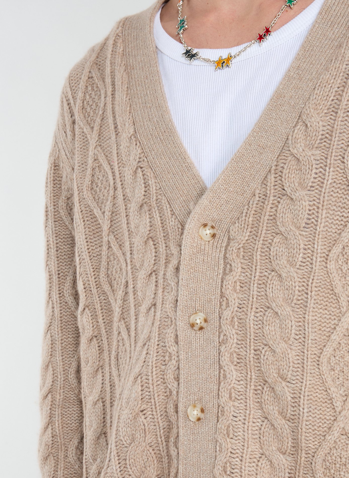 Knitted cardigan LEVI'S Beige