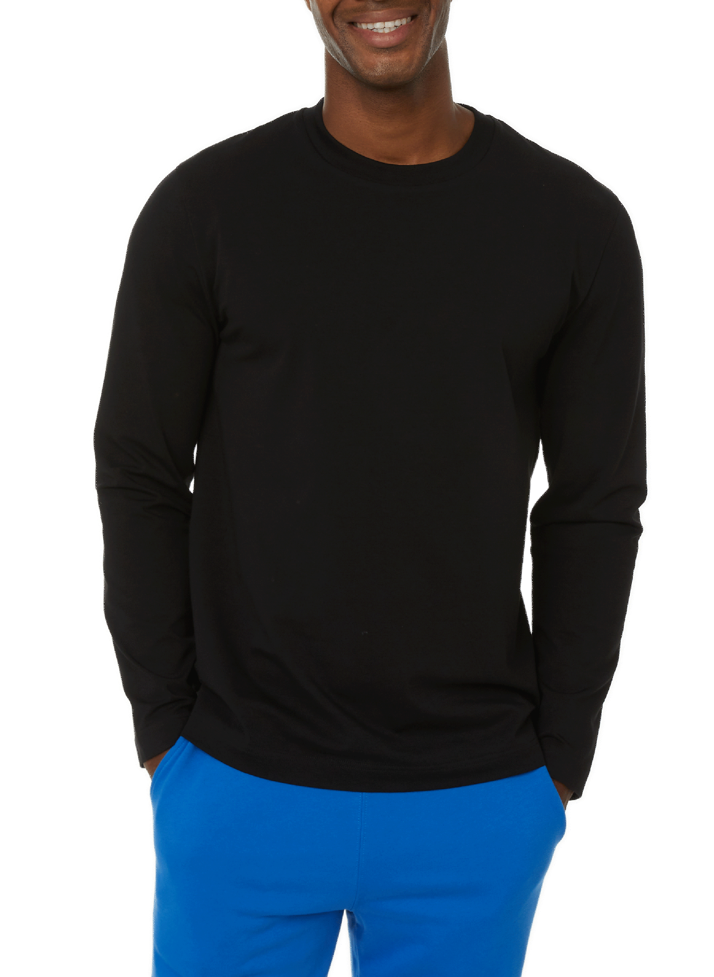 T-shirt Baff à manches longues en coton mélangé SAISON 1865 Noir