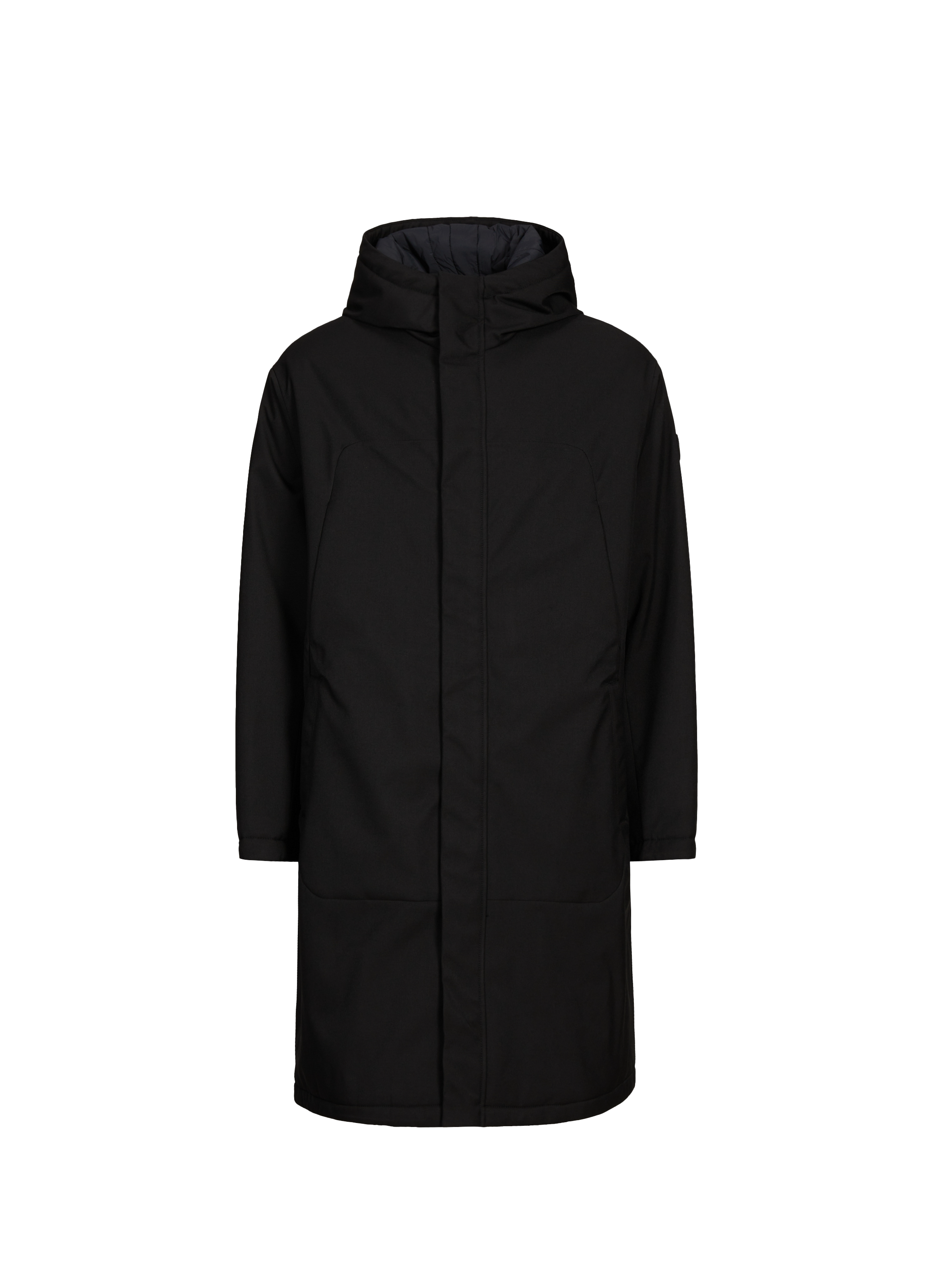 Long padded parka with hood COLMAR Black