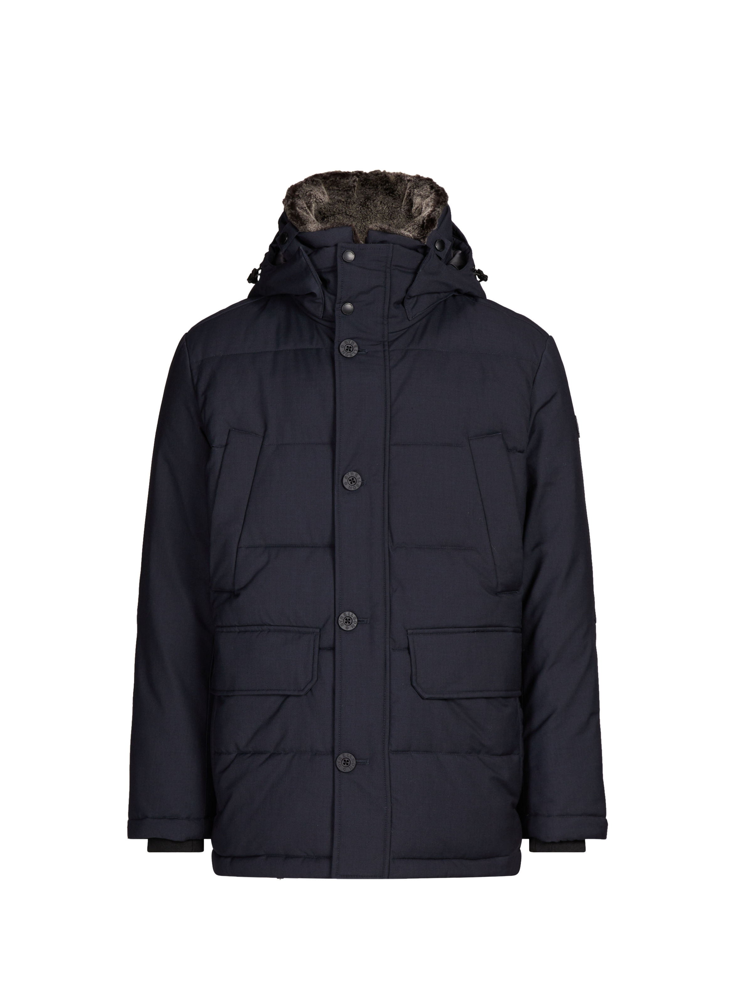 STRELLSON Veste matelassée Plaza 3.0 à capuche Bleu