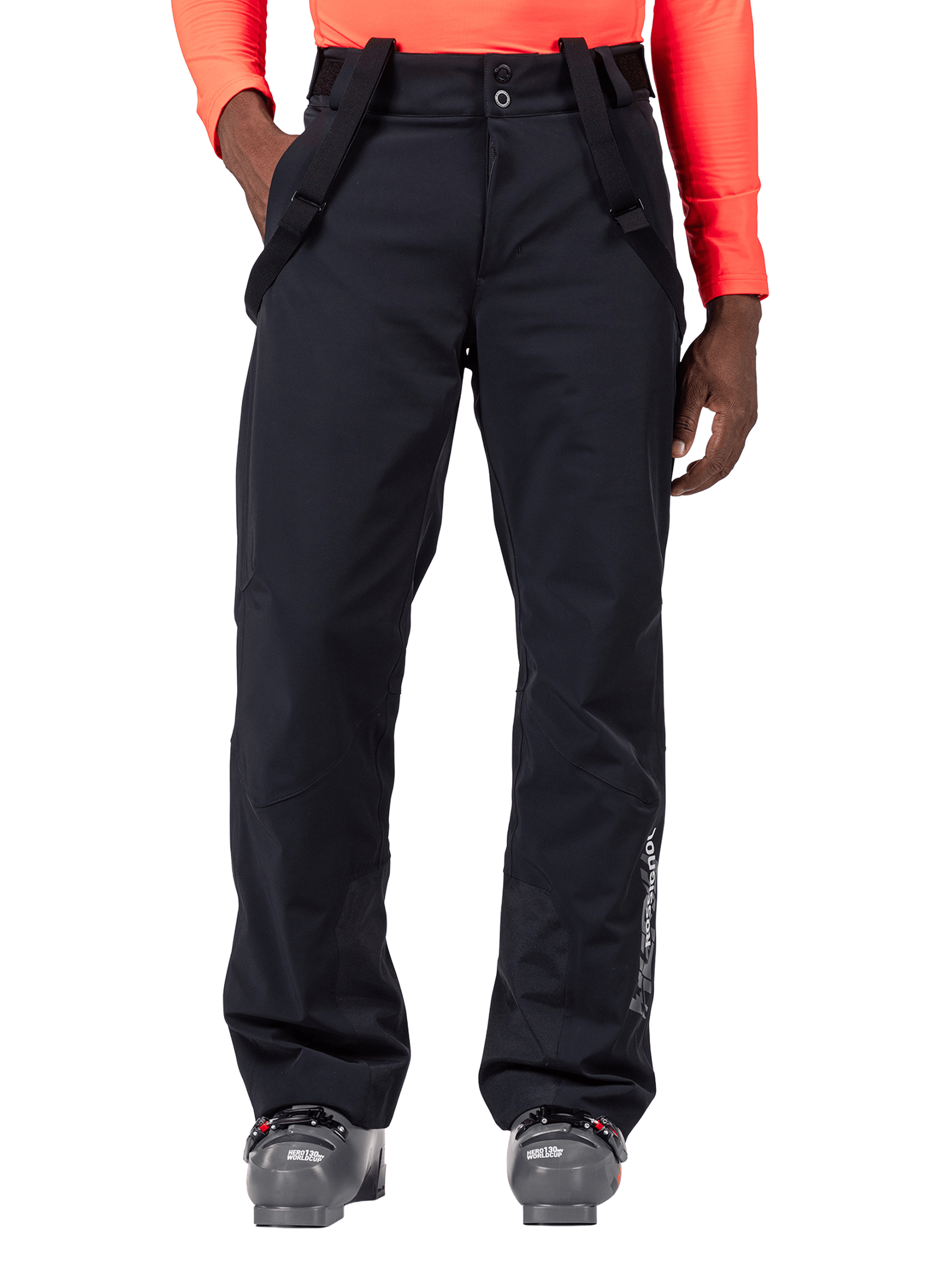 Pantalon de ski avec bretelles ajustables ROSSIGNOL Noir