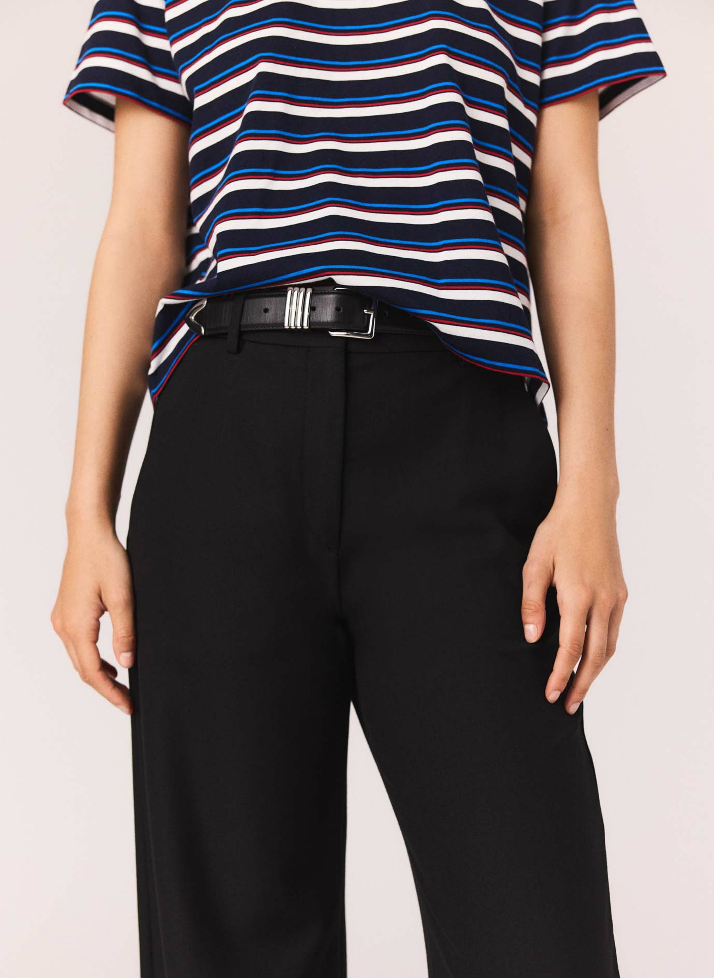 Pantalon de tailleur large MAJE Bleu