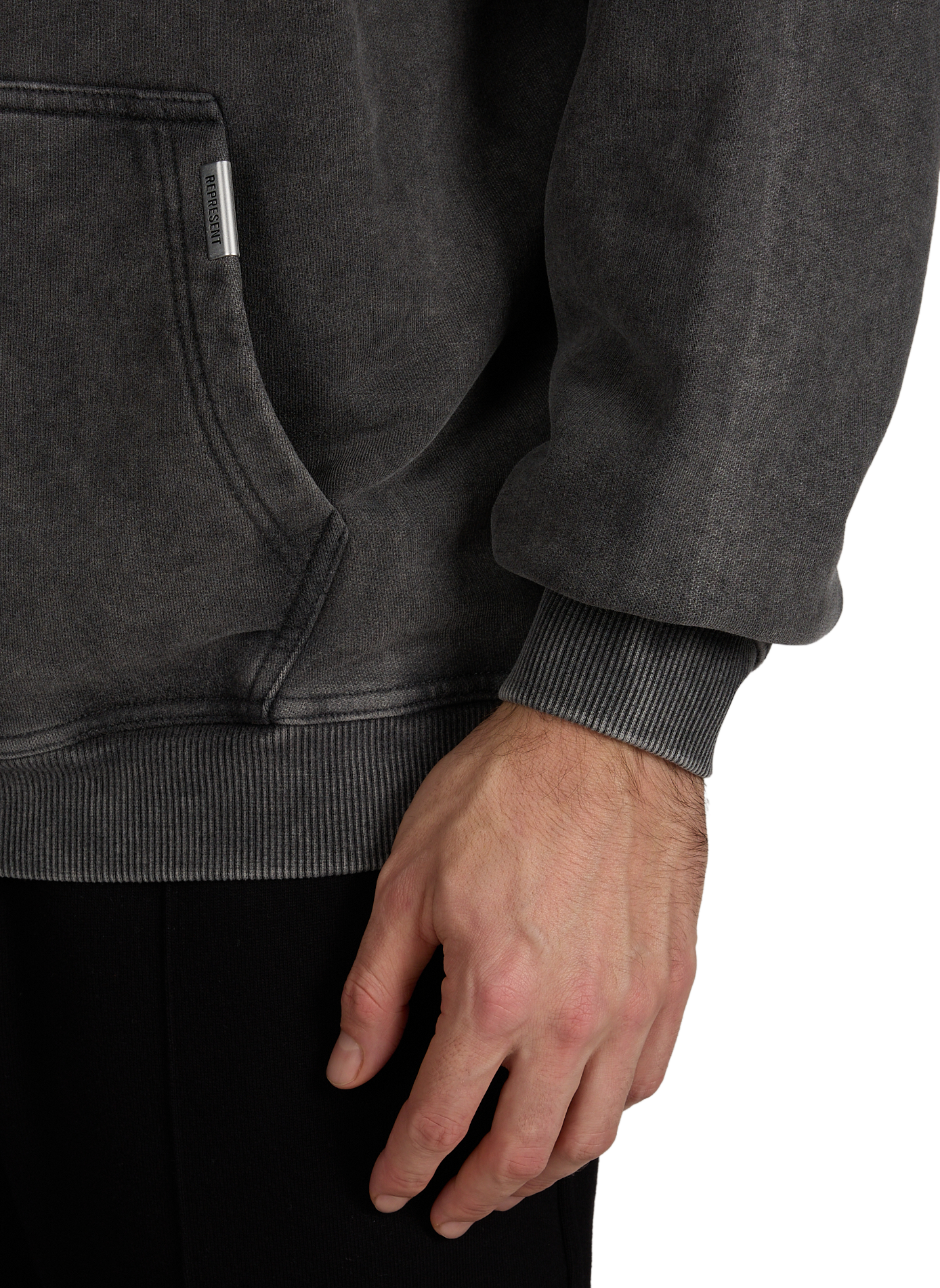 Cotton hooded sweatshirt REPRESENT Grey