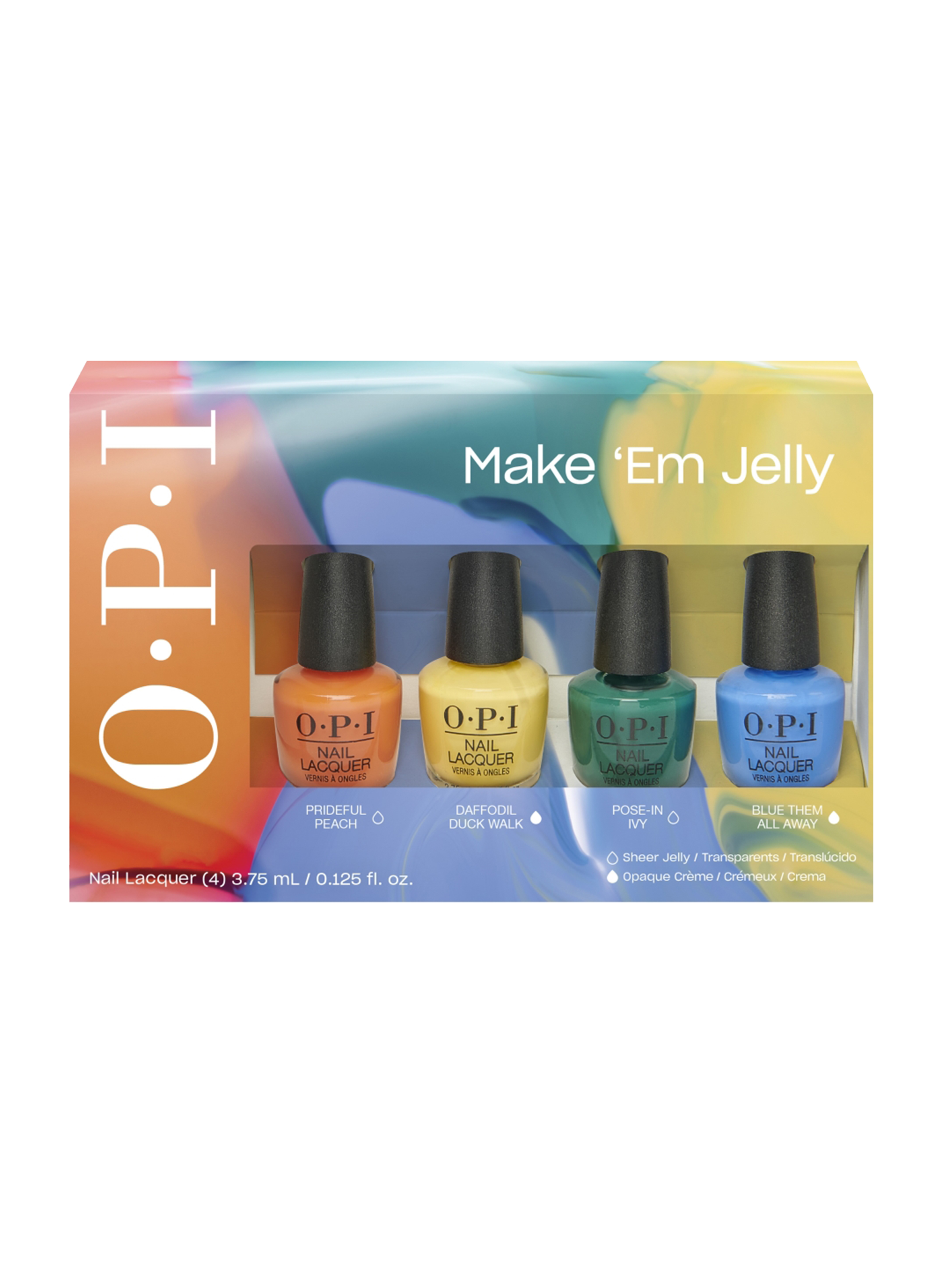 Set of 4 mini nail polishes - Classic nail polish OPI No color