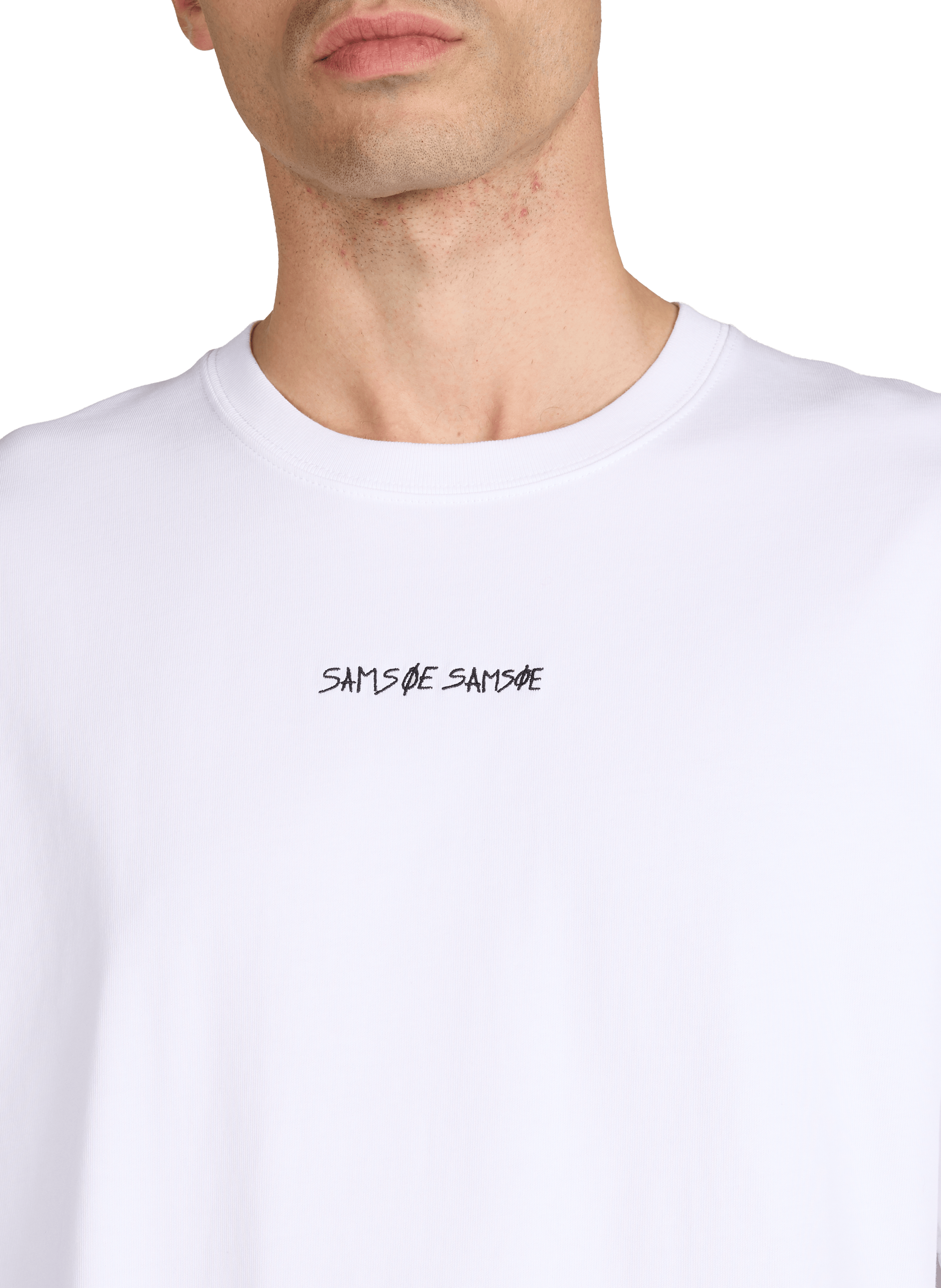 Printed T-shirt SAMSOE SAMSOE White