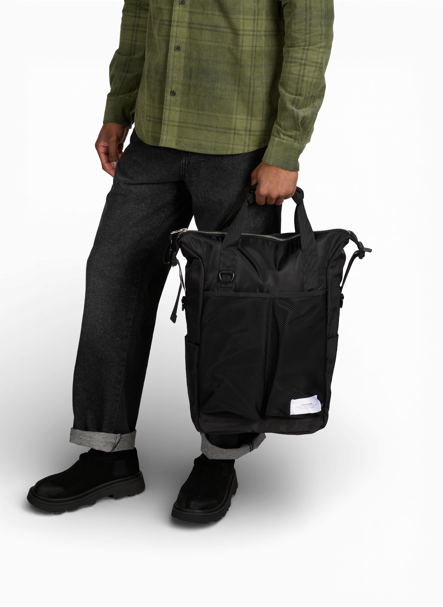 Large backpack AY STUDIOS Black