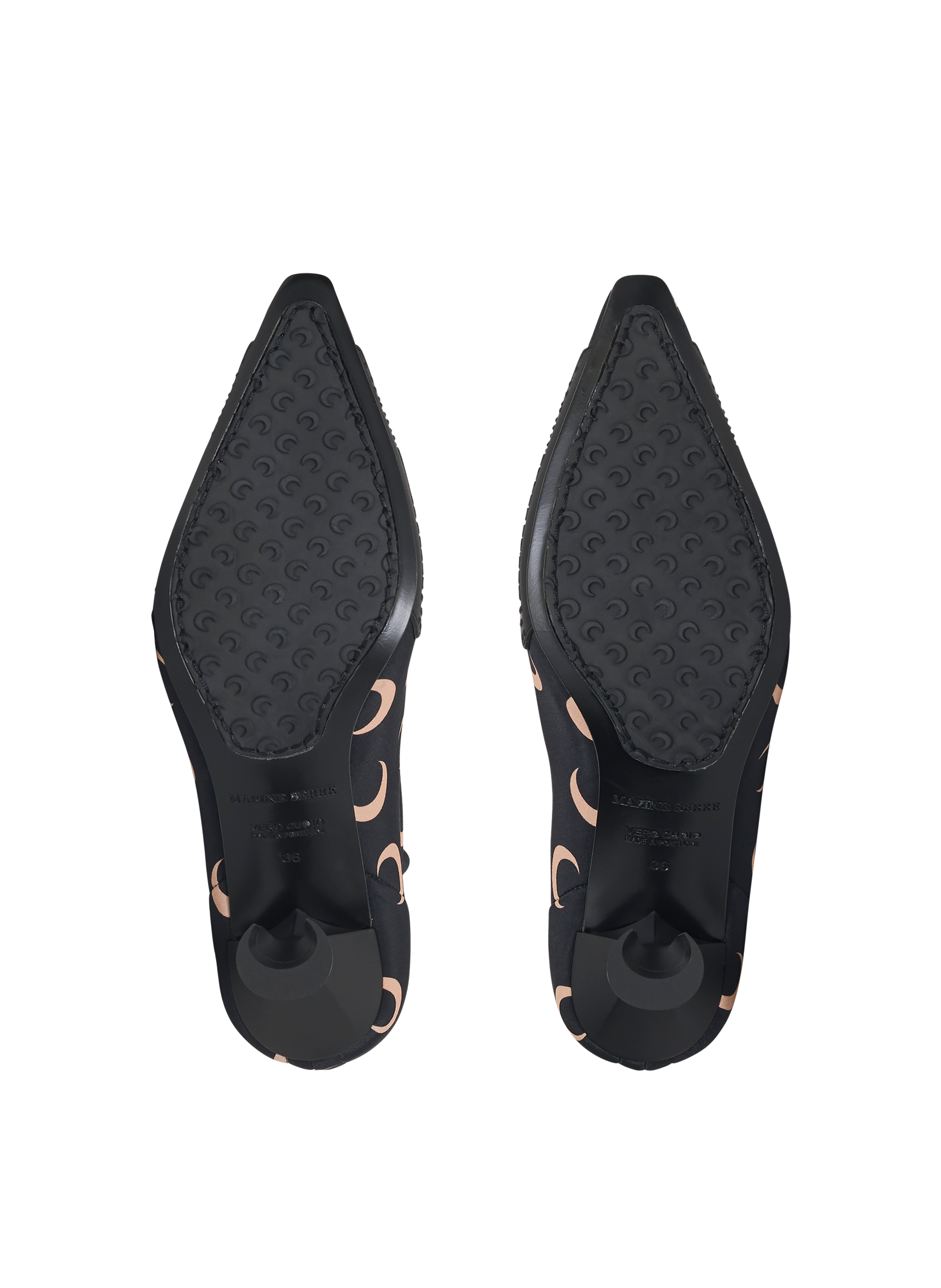 Bottines chaussette all over moon MARINE SERRE Noir