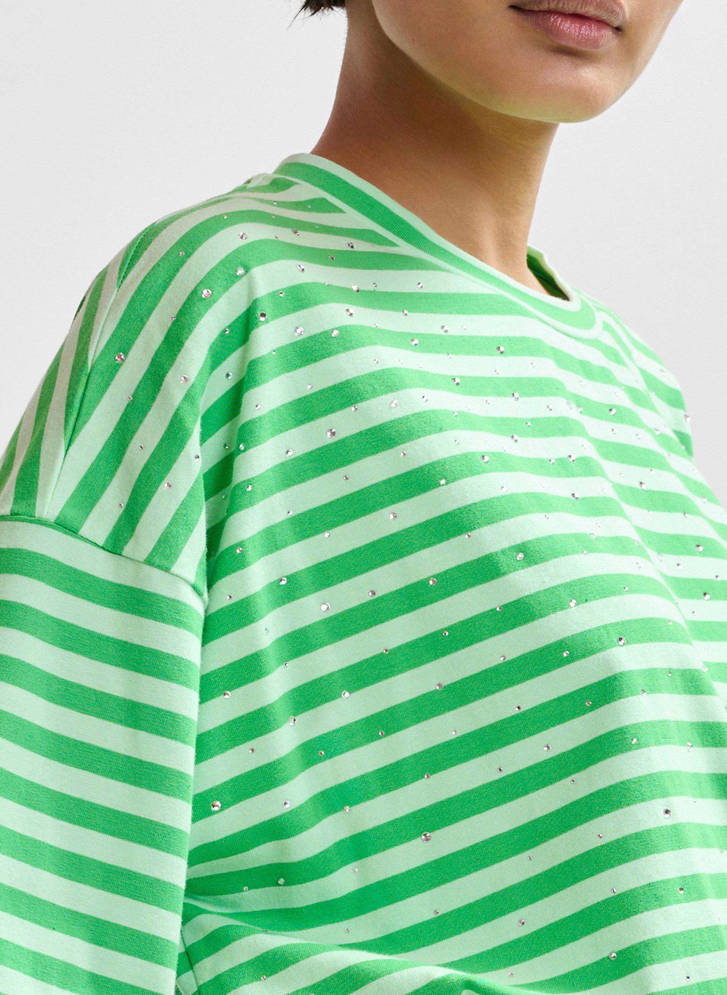 Tee-shirt oversize rayé à strass Joste ESSENTIEL ANTWERP Bleu