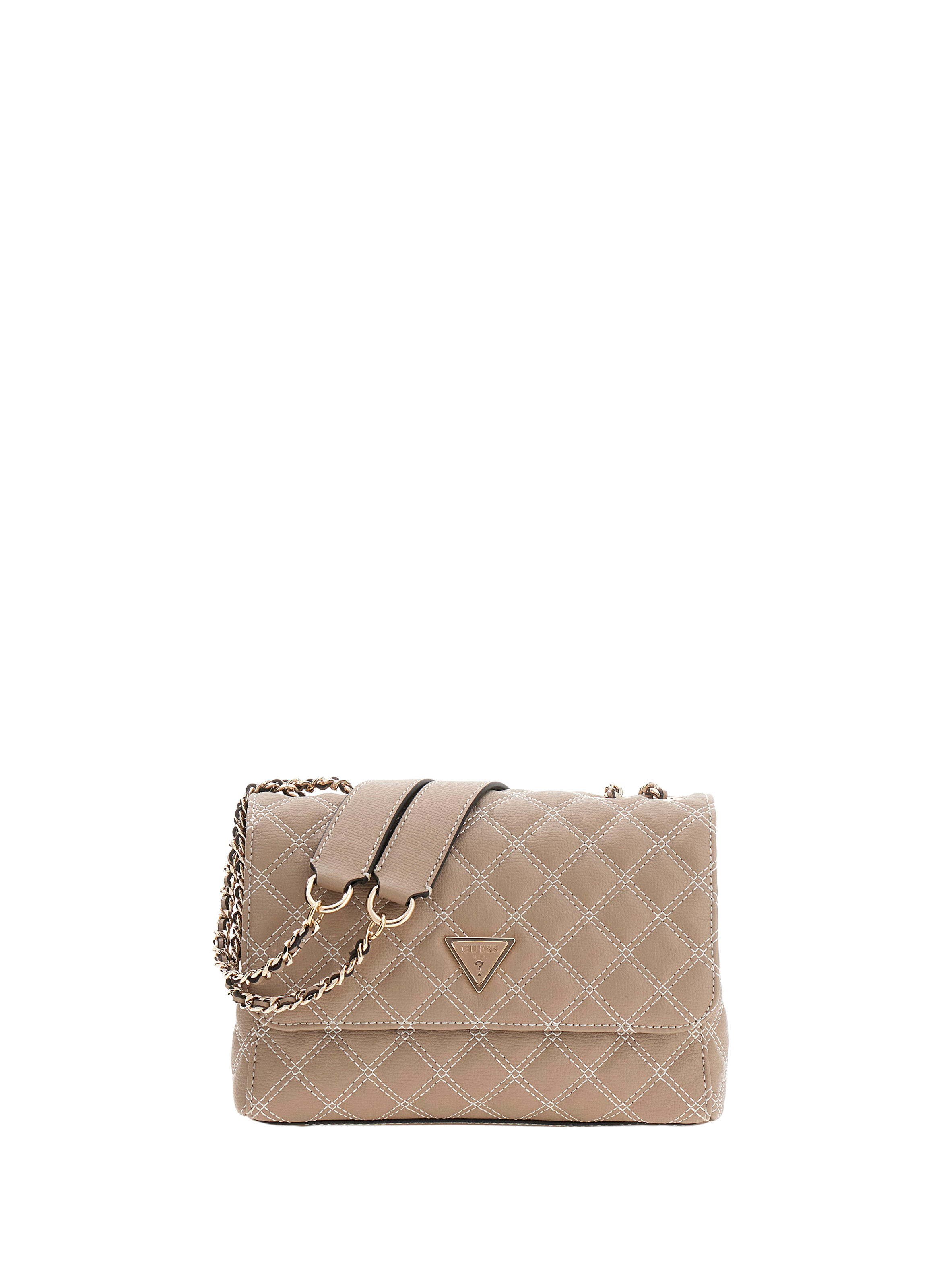 Quilted Giully Shoulder Bag GUESS Brown