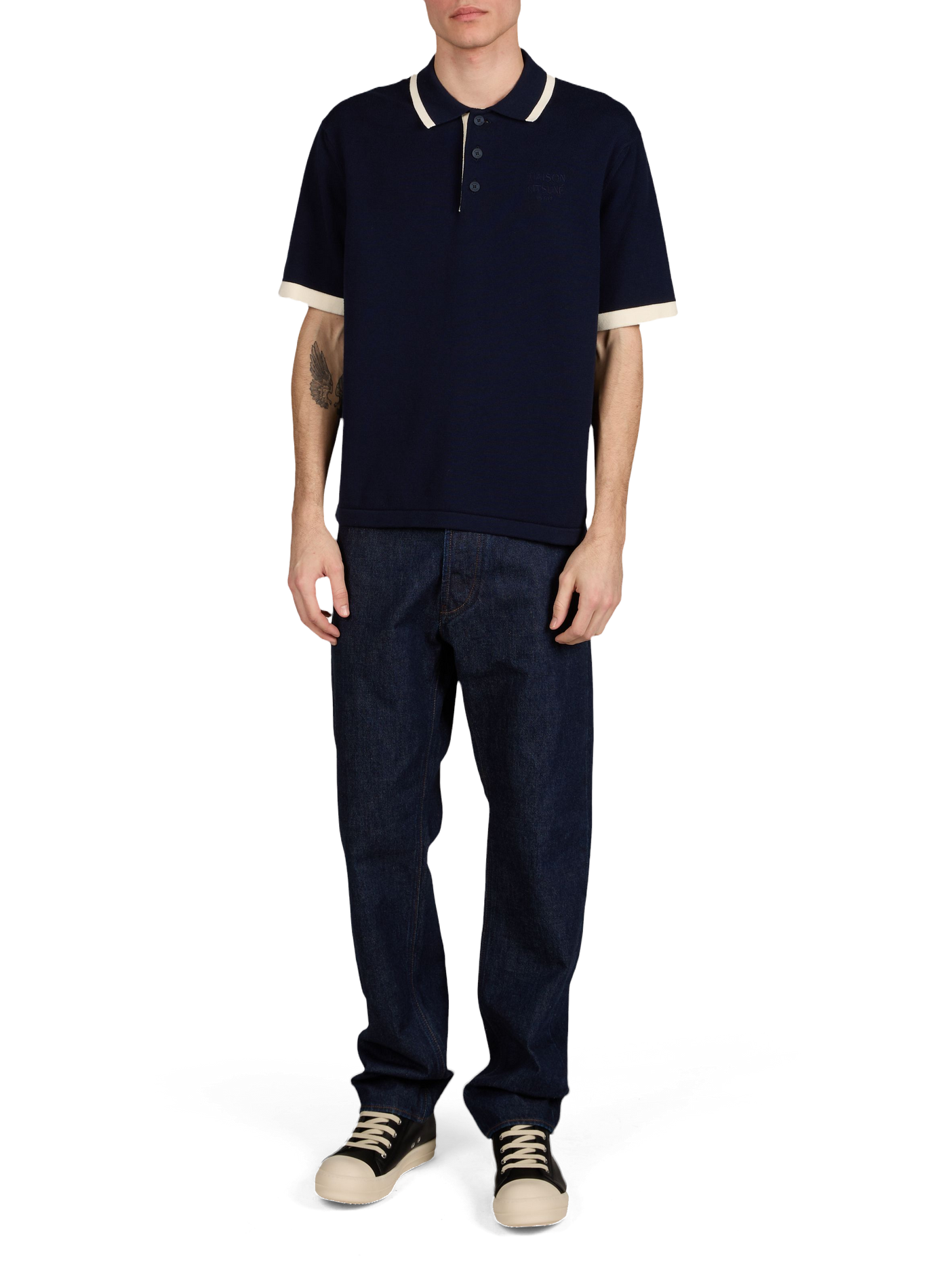 Cotton polo shirt MAISON KITSUNÉ Blue