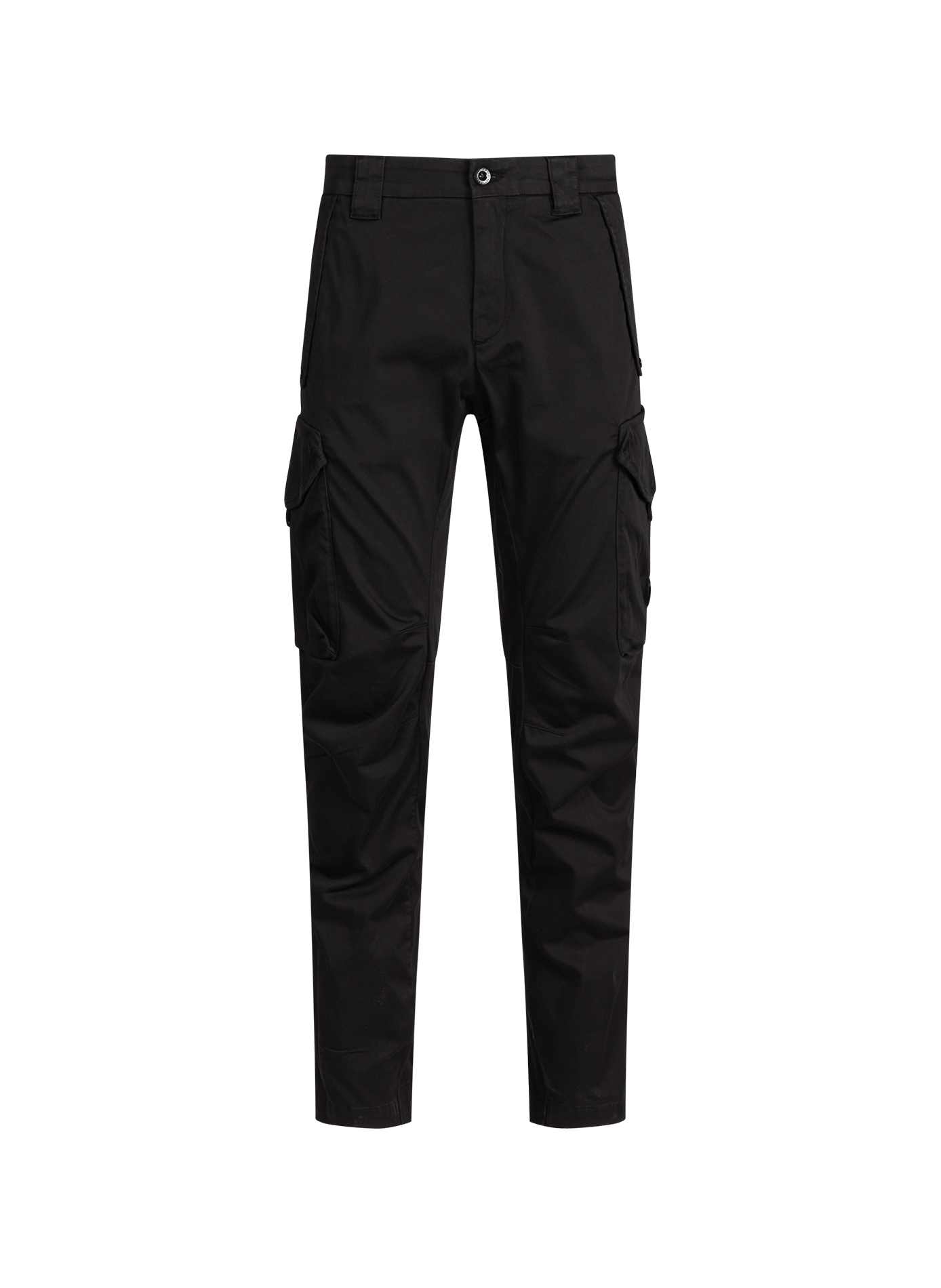 Pantalon uni en coton mélangé CP COMPANY Noir