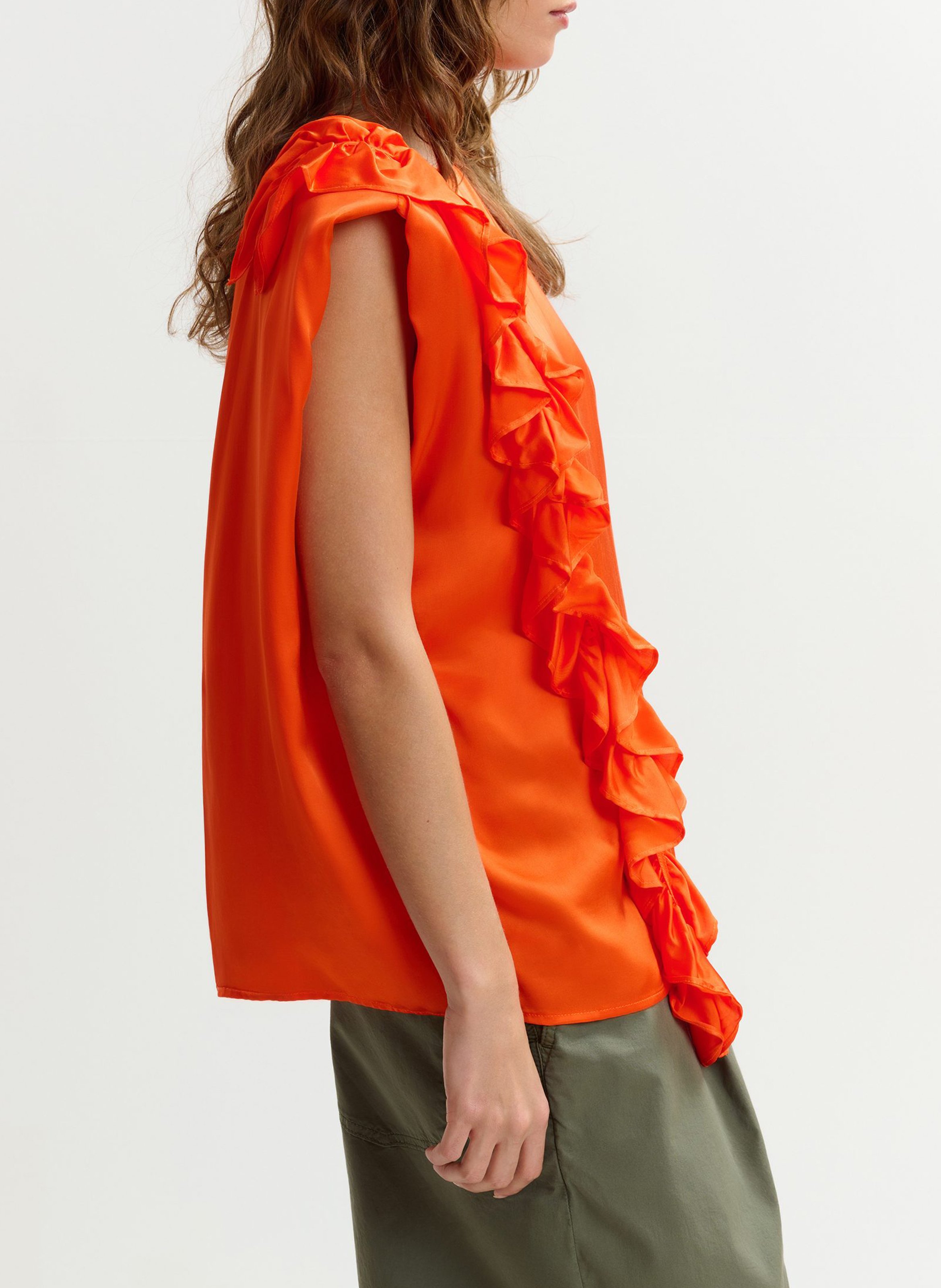 Top col rond joey ESSENTIEL ANTWERP Orange