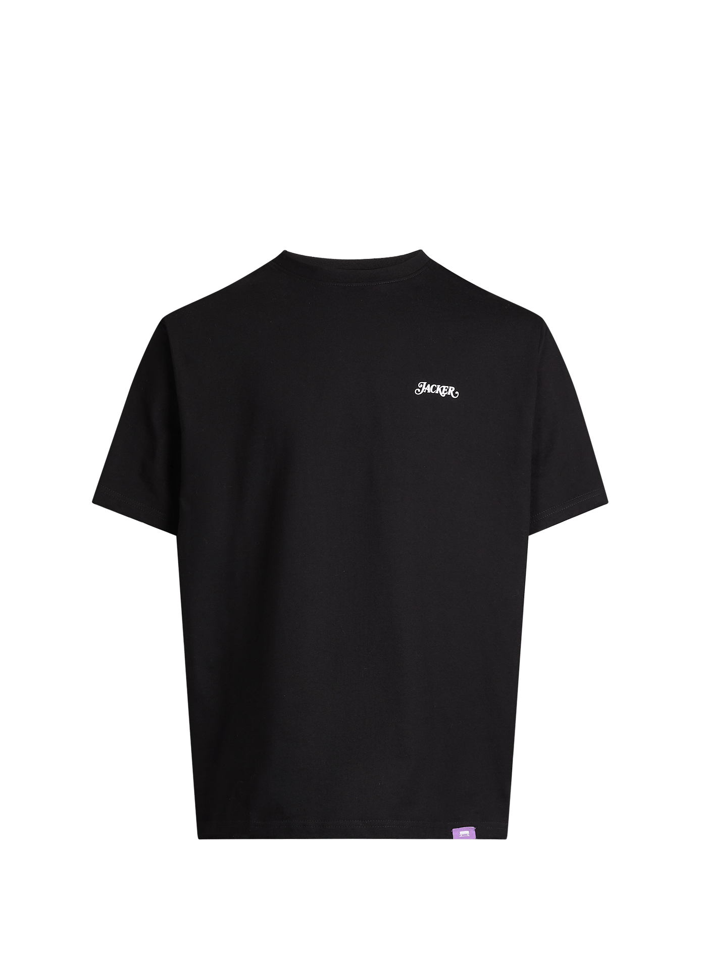 Cotton Logo T-shirt JACKER. Black