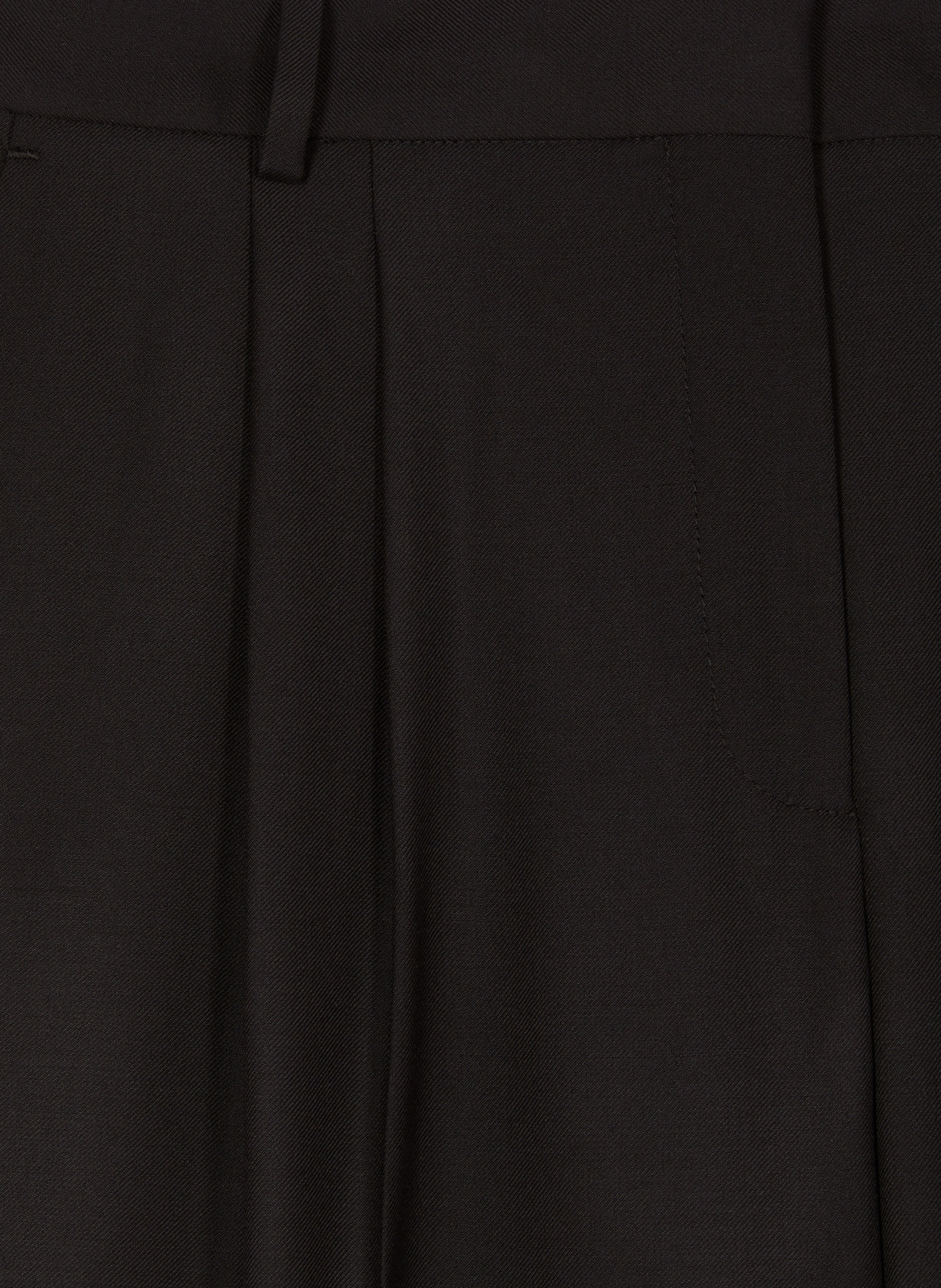 Pantalon tailleur large en laine THE KOOPLES Noir