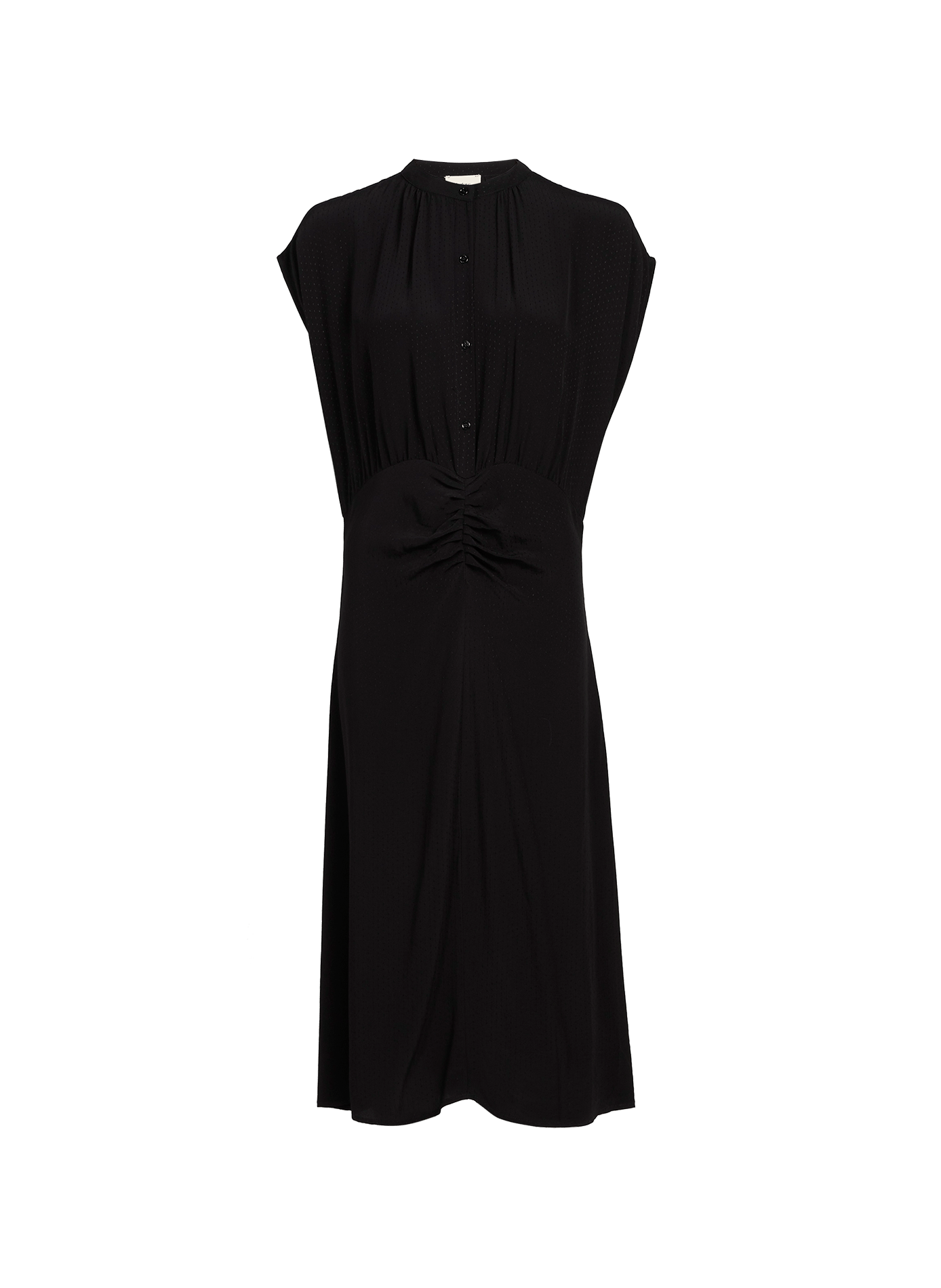 Robe jacquard longue boutonnée  ARTLOVE Noir