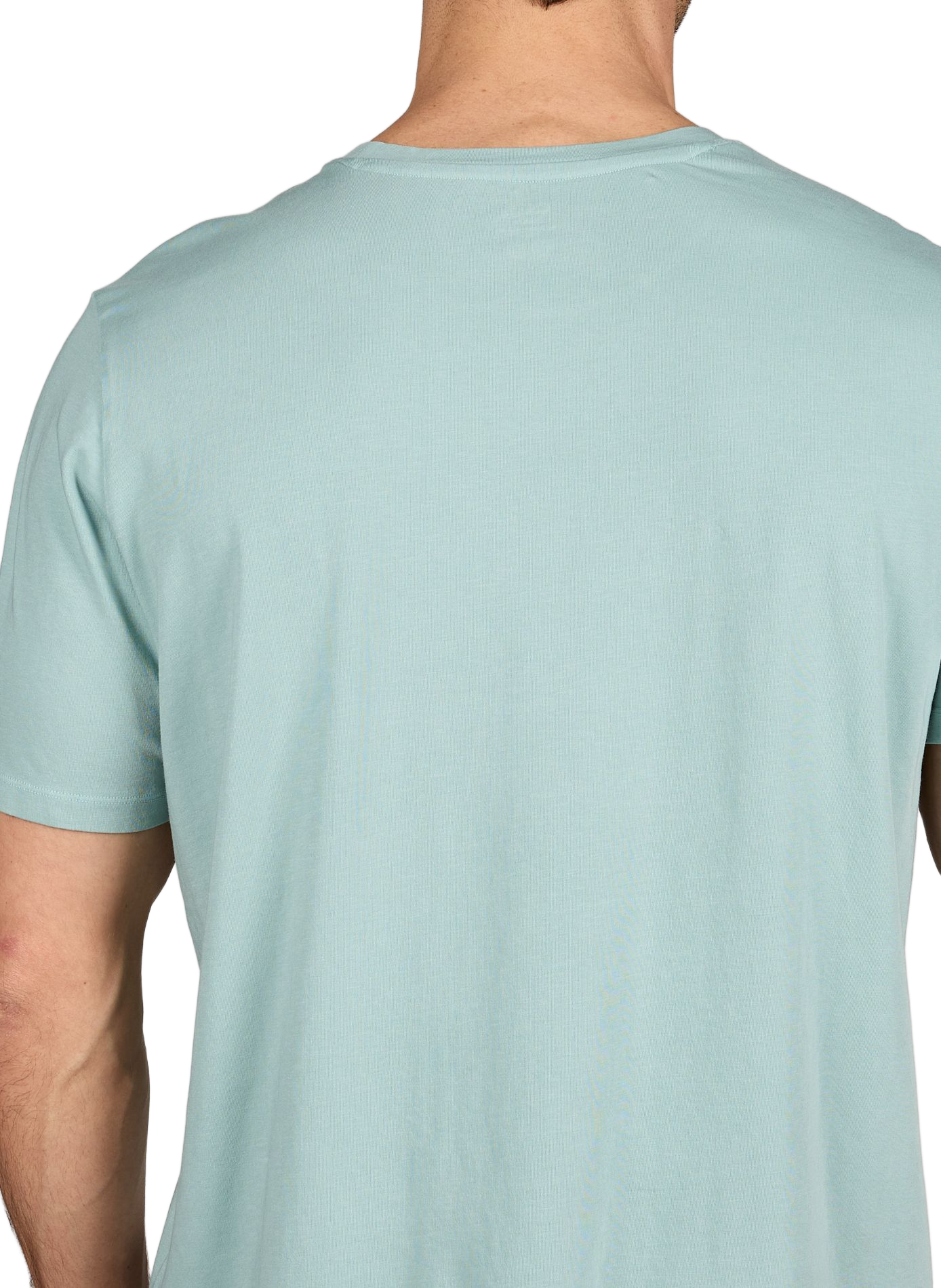 Straight-cut cotton-blend T-shirt with round neck 1789 CALA Green