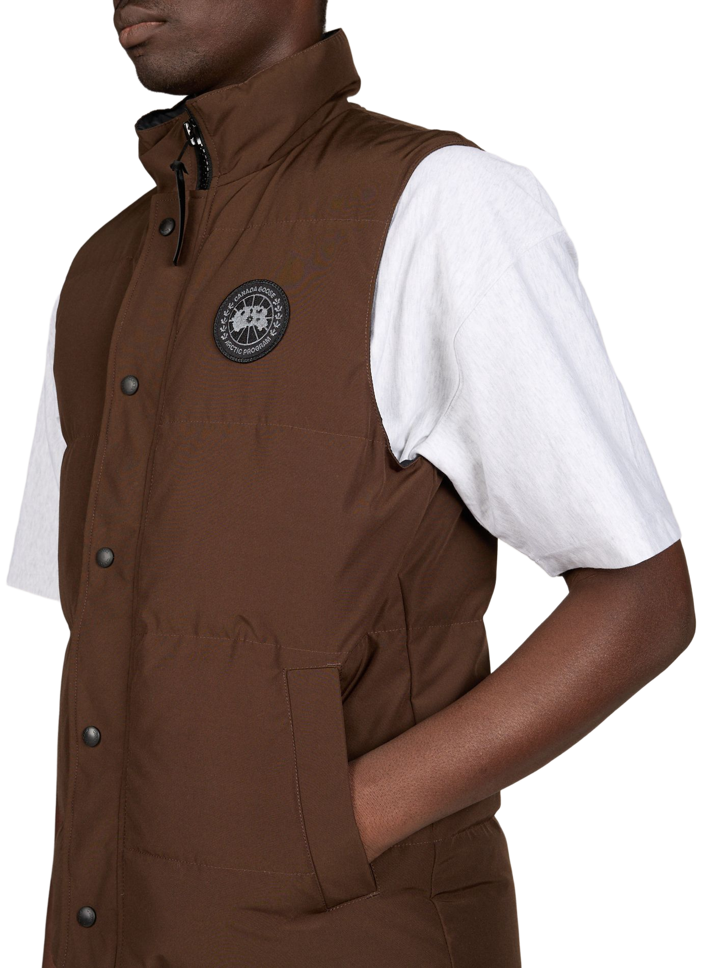 Down gilet CANADA GOOSE Brown