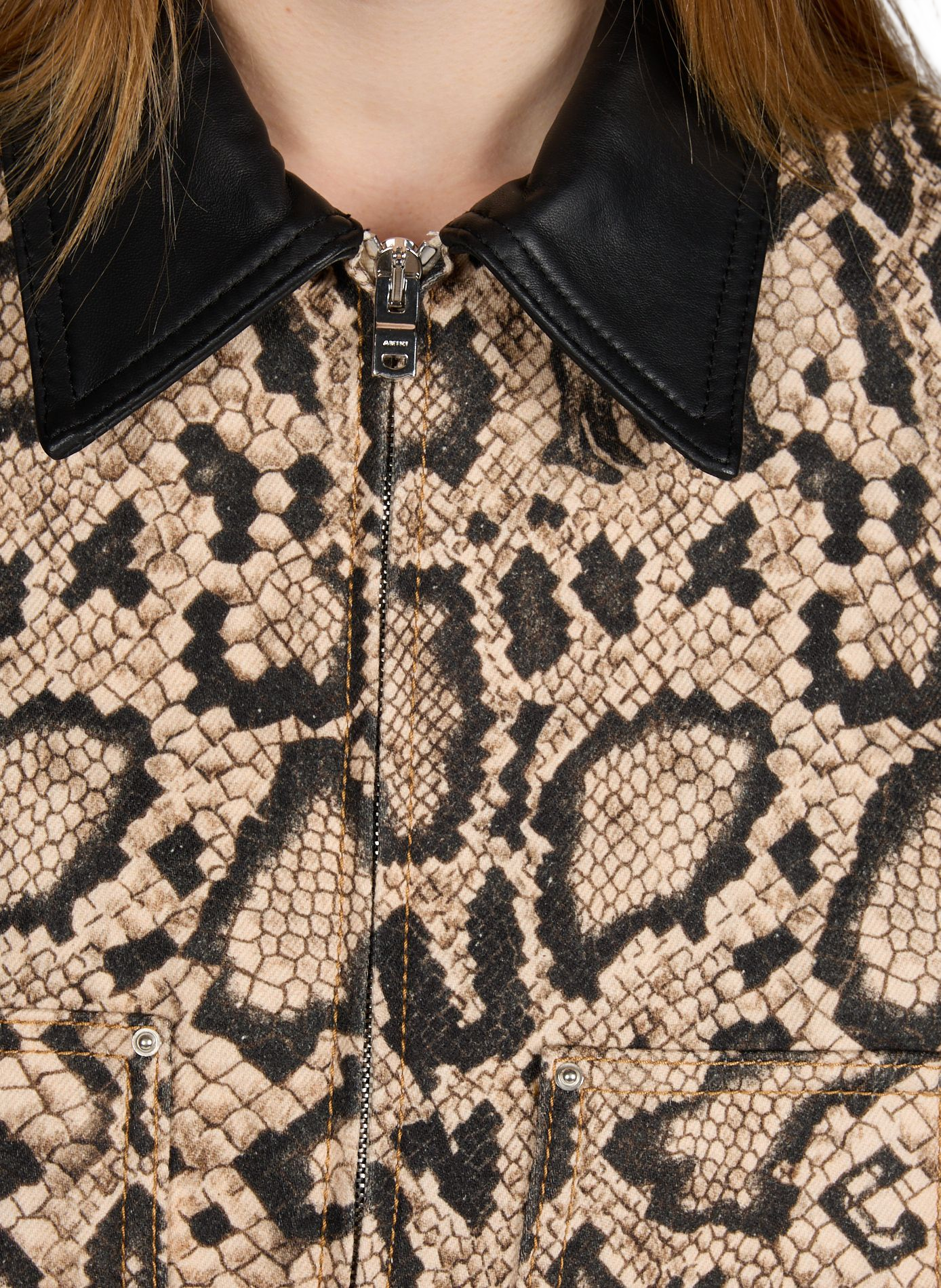 Snake print cotton jacket AMIRI Multicolour