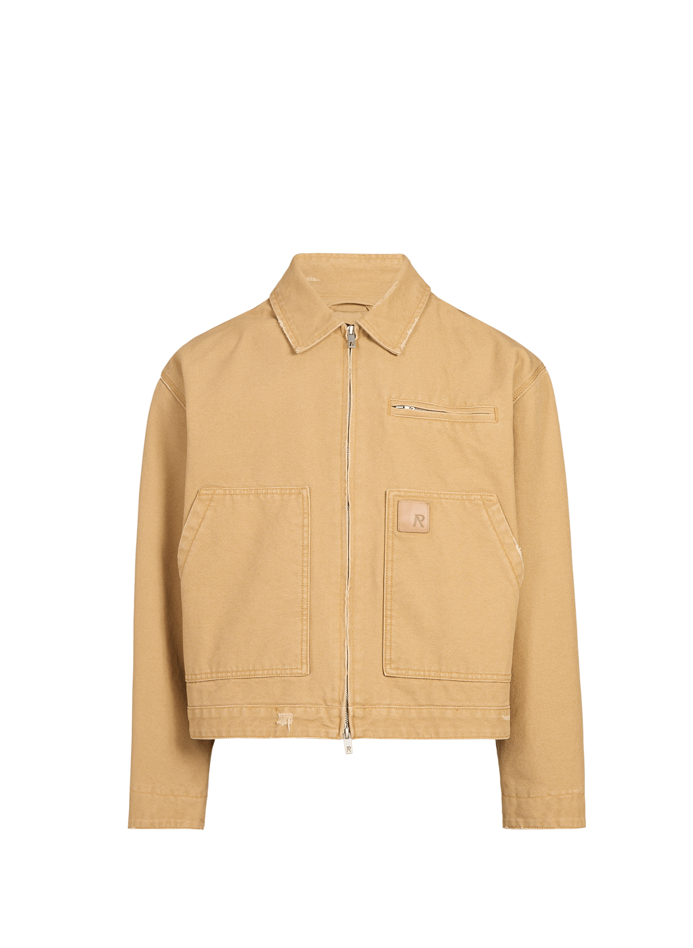 Veste ample col classique en coton REPRESENT Beige