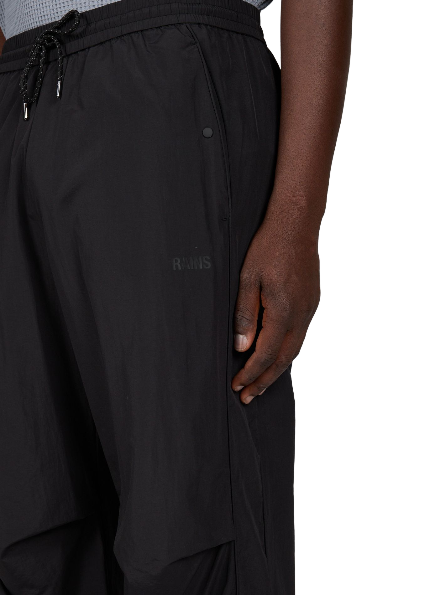 Straight-fit joggers   RAINS Black