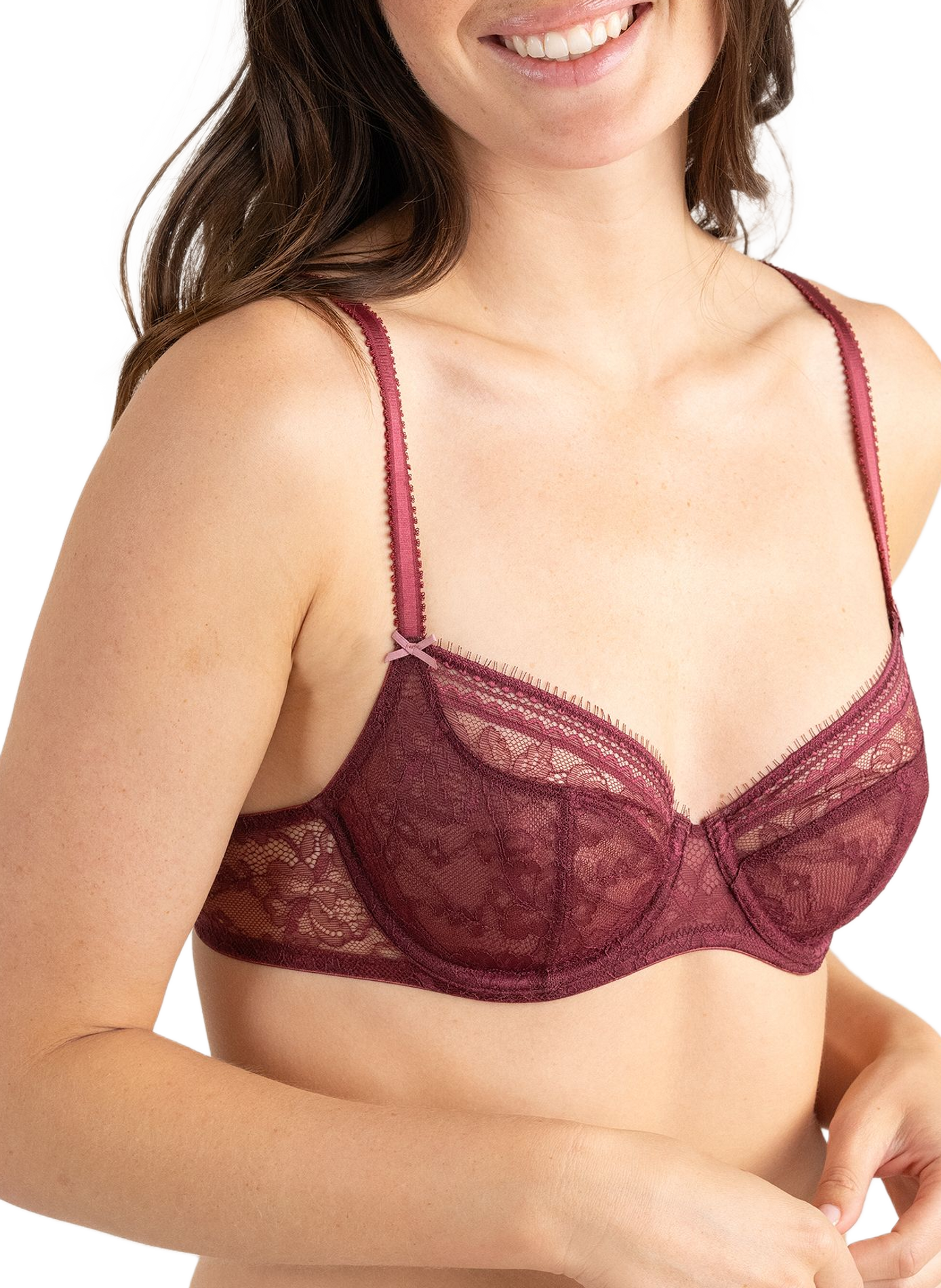 Soutien-gorge corbeille Jeanne en dentelle PASSIONATA Rouge