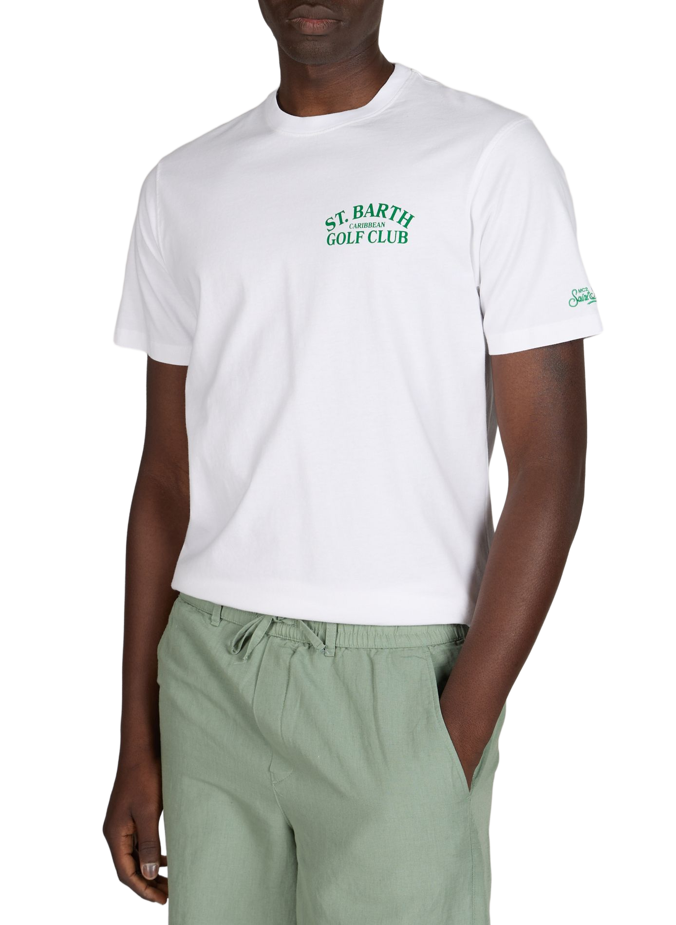 Straight cotton t-shirt MC2 SAINT BARTH White