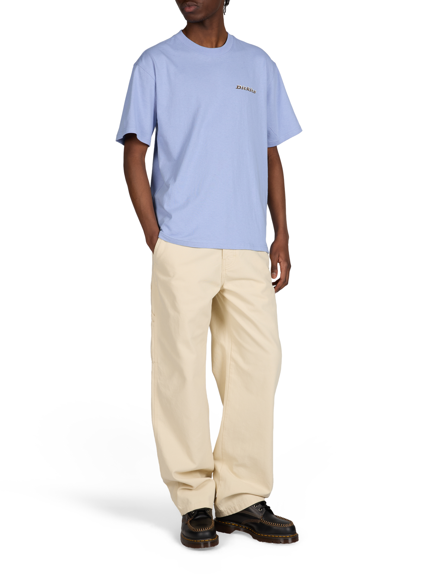 Cotton round-neck T-shirt DICKIES Blue