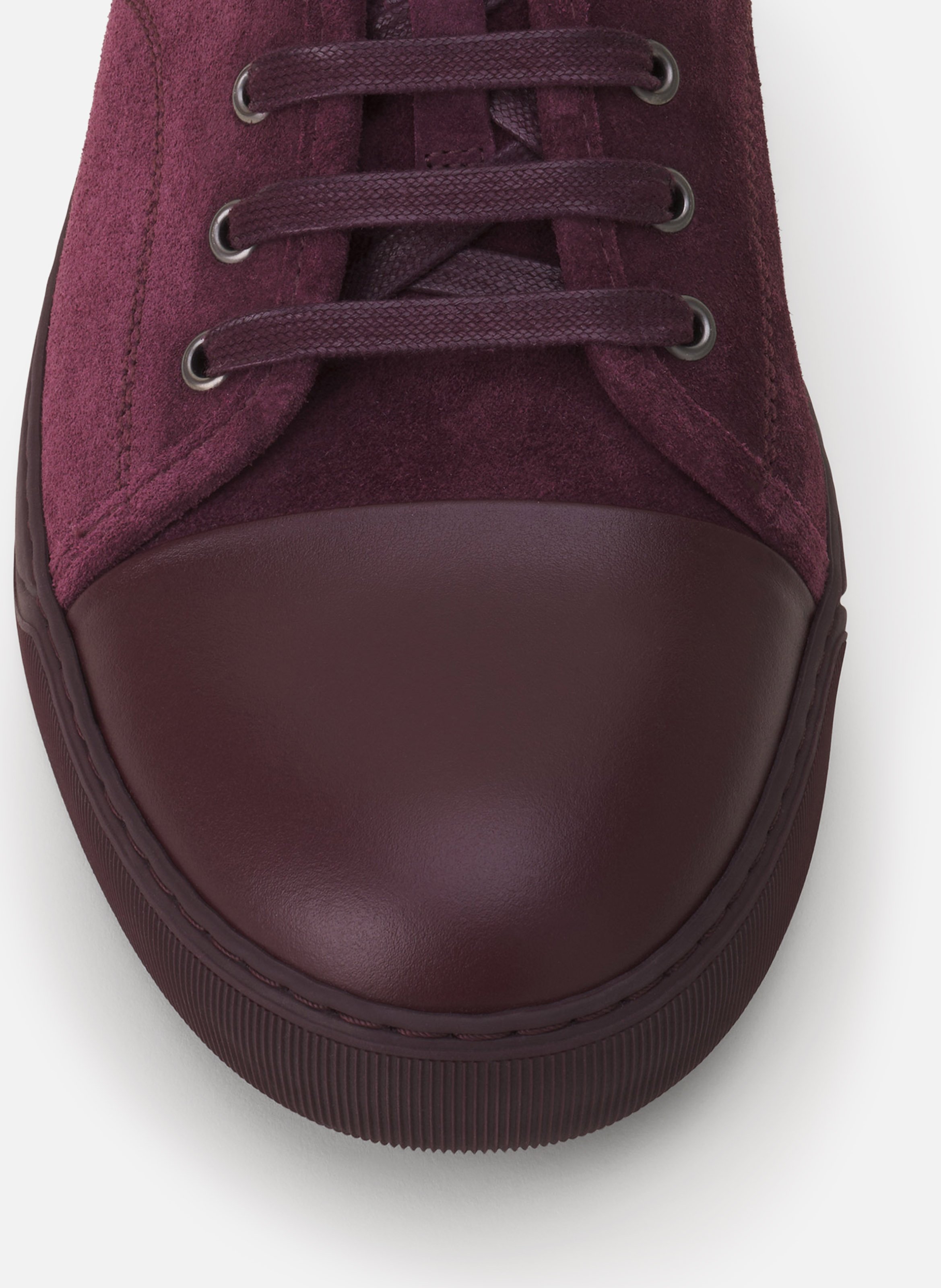 Sneakers dbb1 en cuir et suede LANVIN Marron