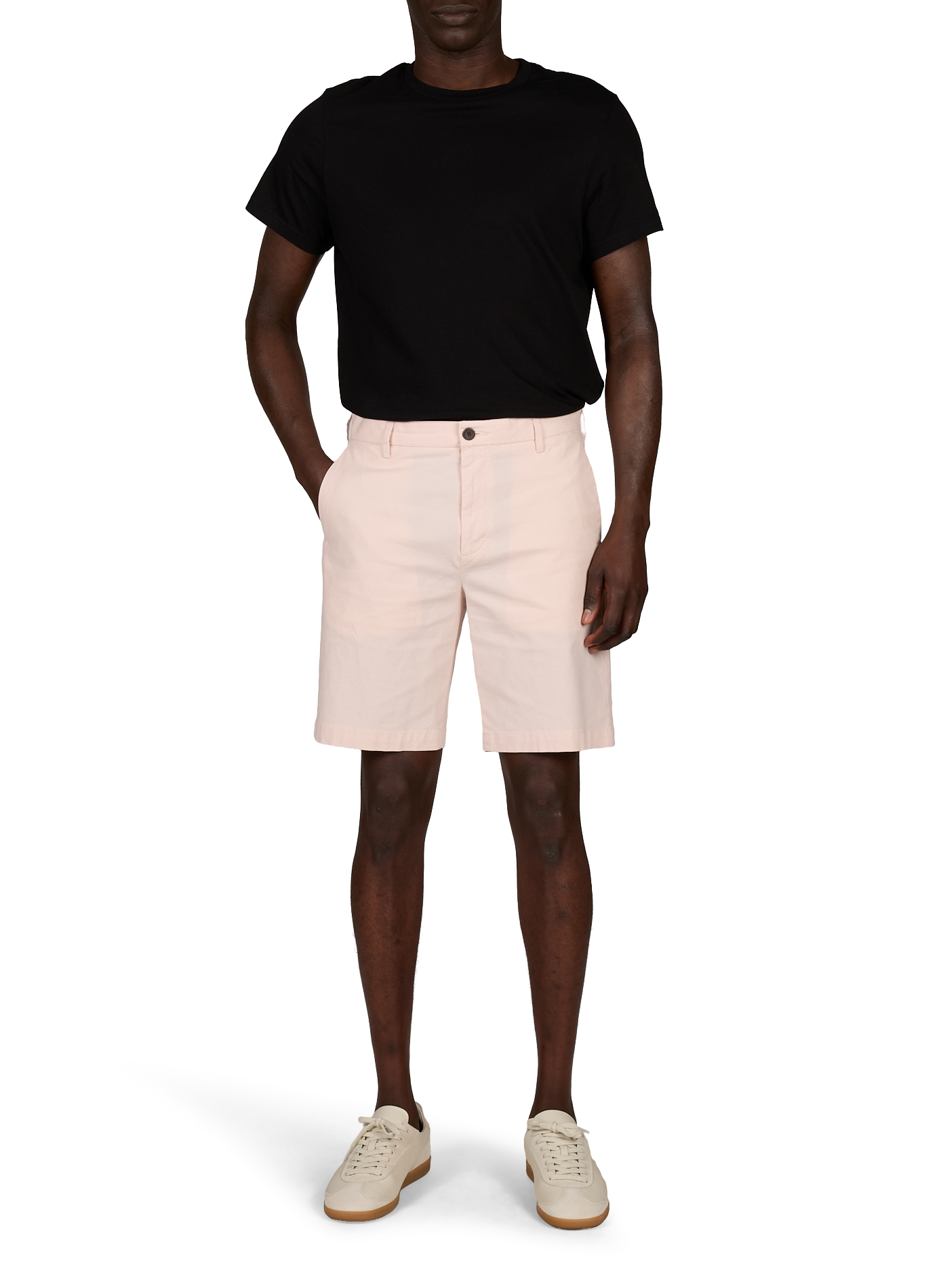 Short droit en coton mélangé DOCKERS Rose