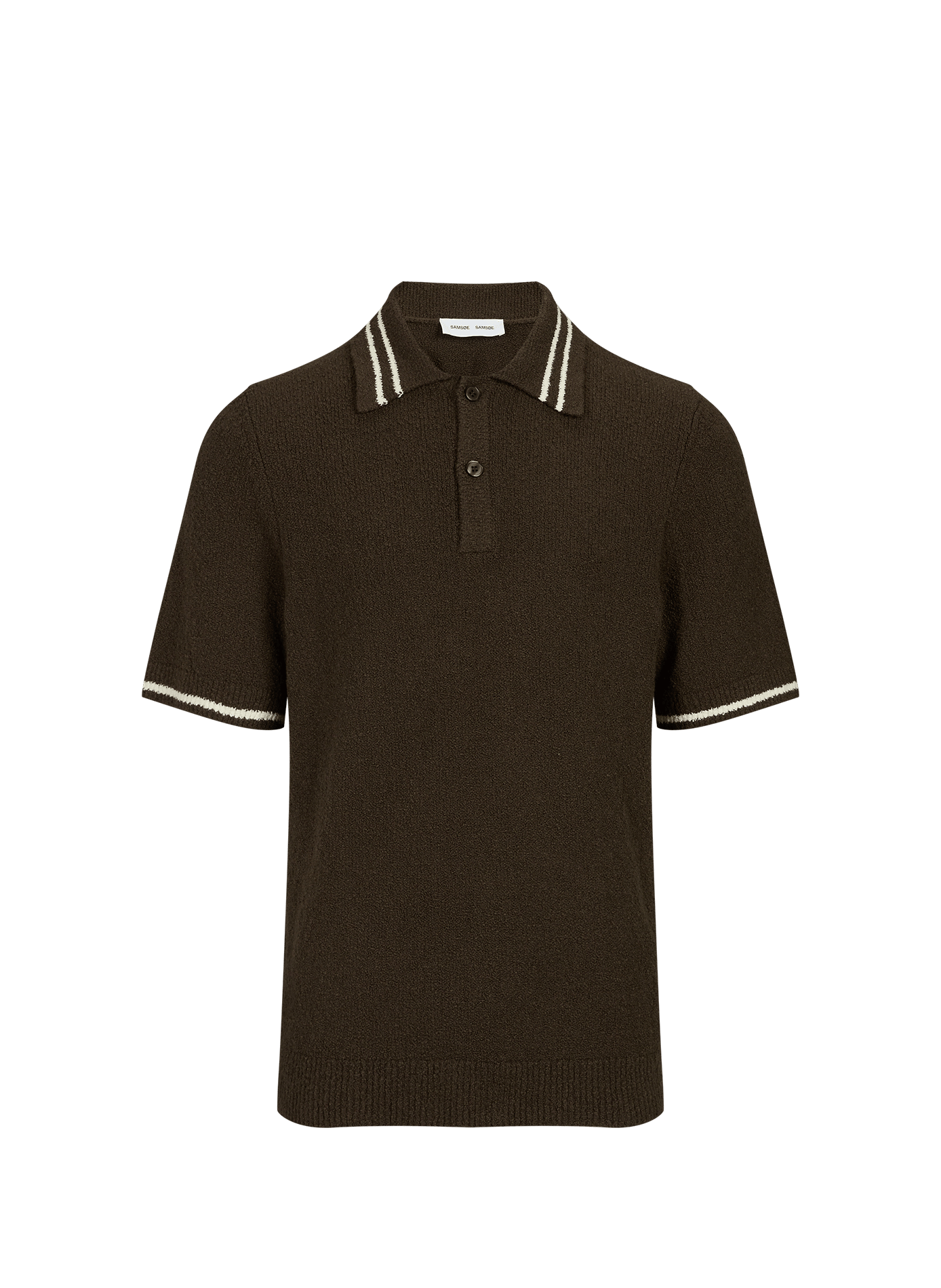Sapedro blended cotton polo SAMSOE SAMSOE Brown