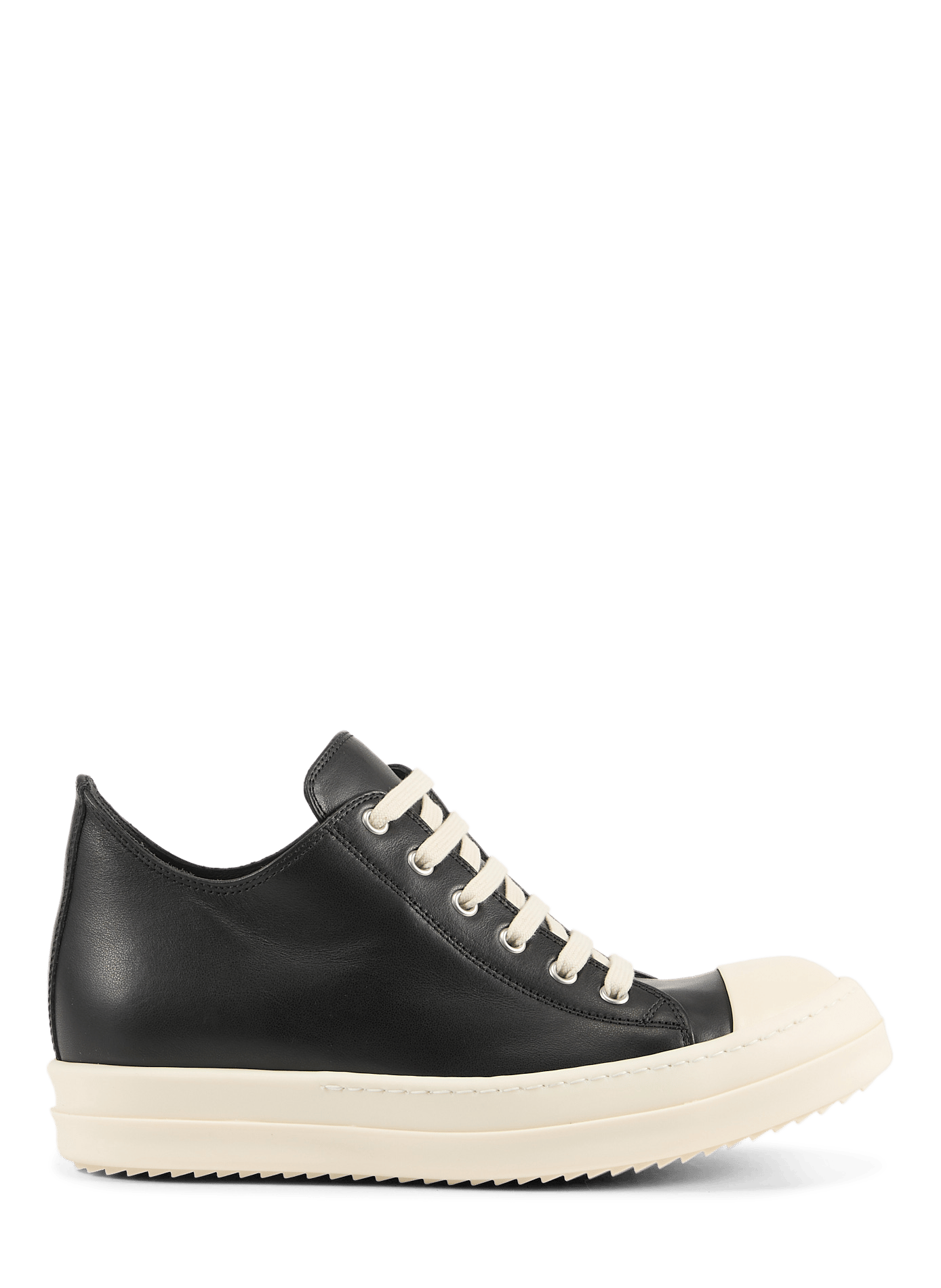 Baskets mi-montantes en cuir RICK OWENS Noir