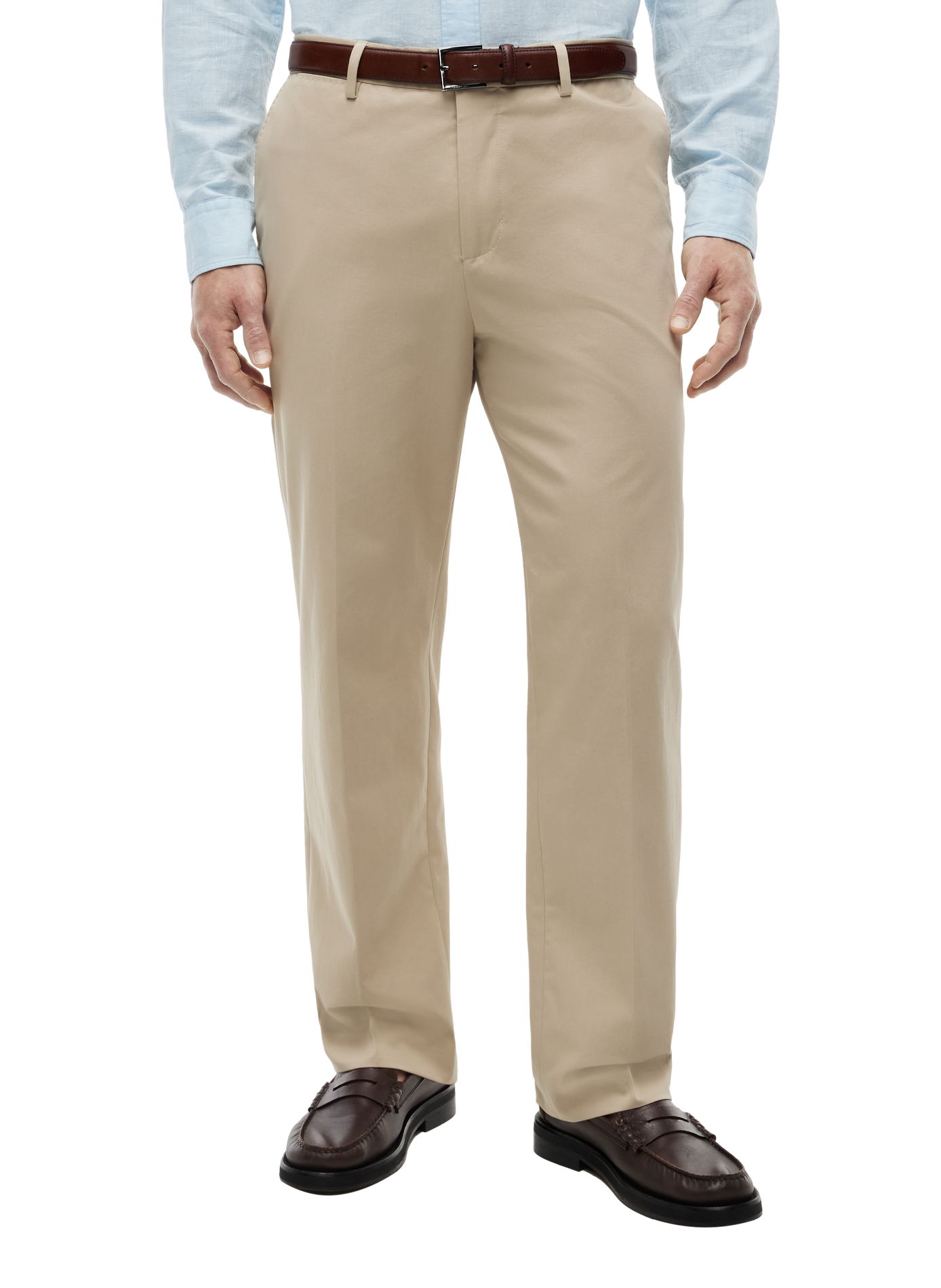 Pantalón de traje de algodón TOMMY HILFIGER Beige