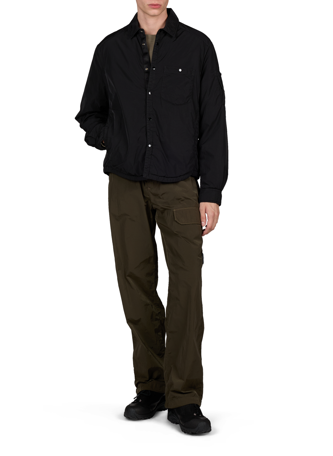Jacket with classic collar CP COMPANY Black
