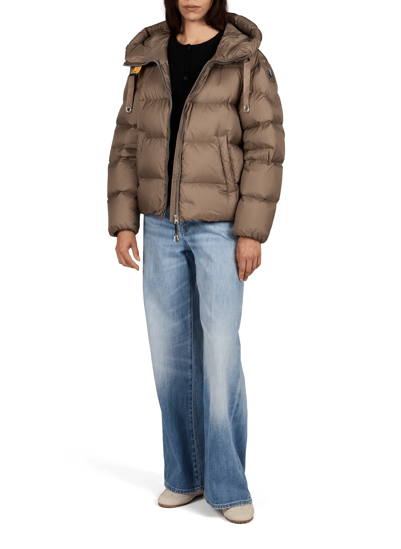 Doudoune oversize Tilly à capuche PARAJUMPERS Marron