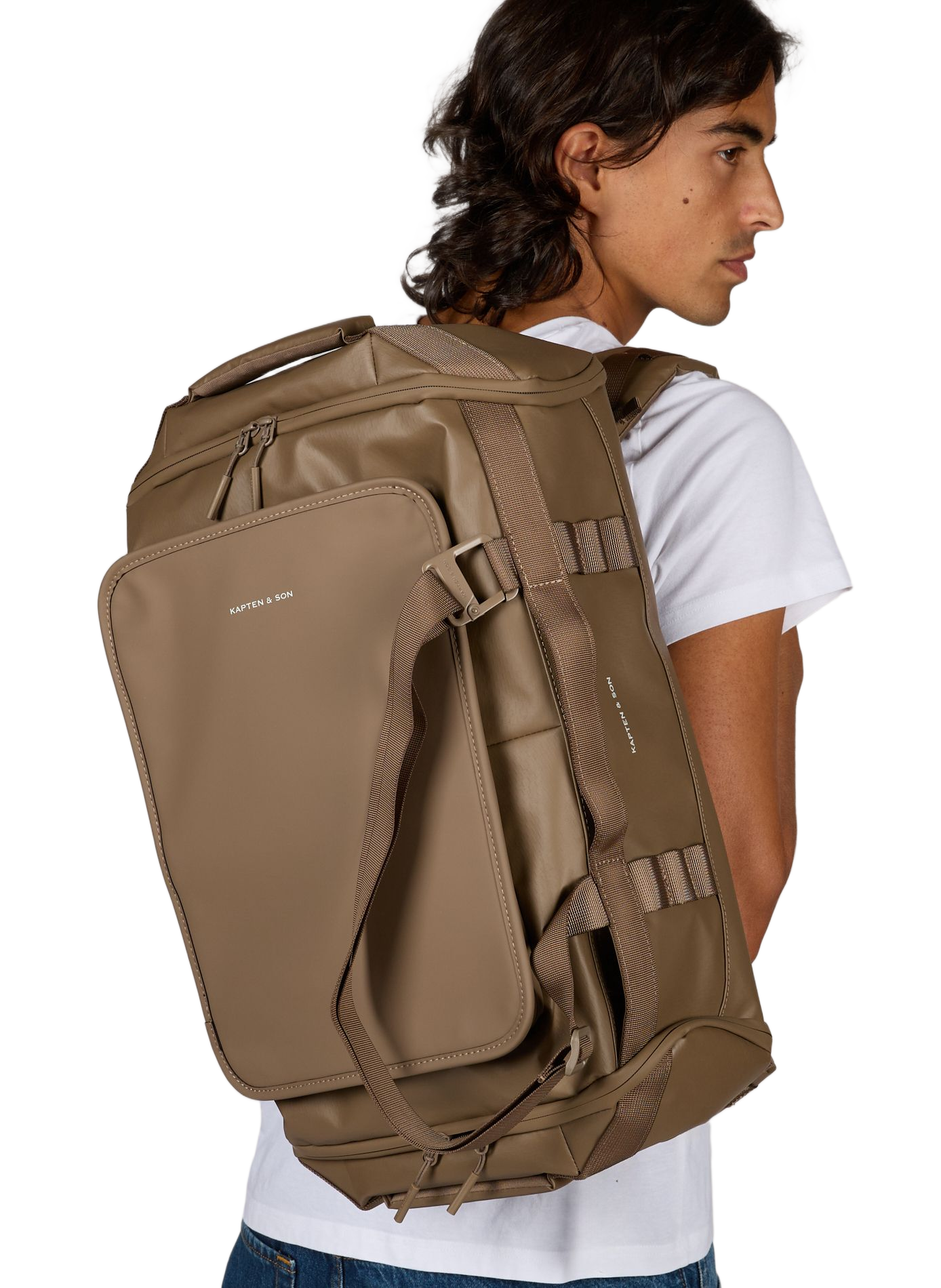 Rugzak Lissabon Duffle KAPTEN & SON Bruin