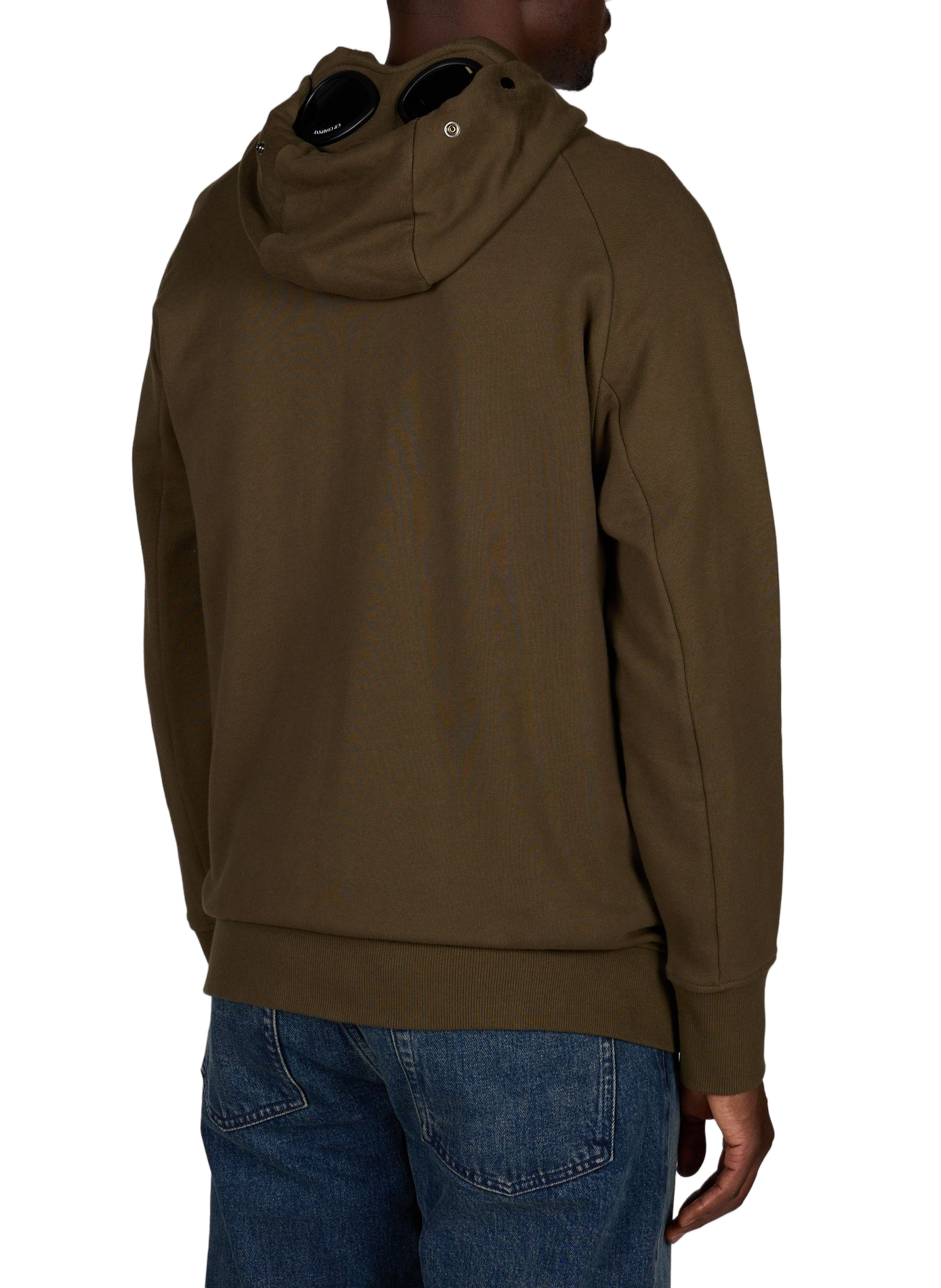 Kapuzenpullover aus Baumwolle mit integrierter Brille CP COMPANY Khaki