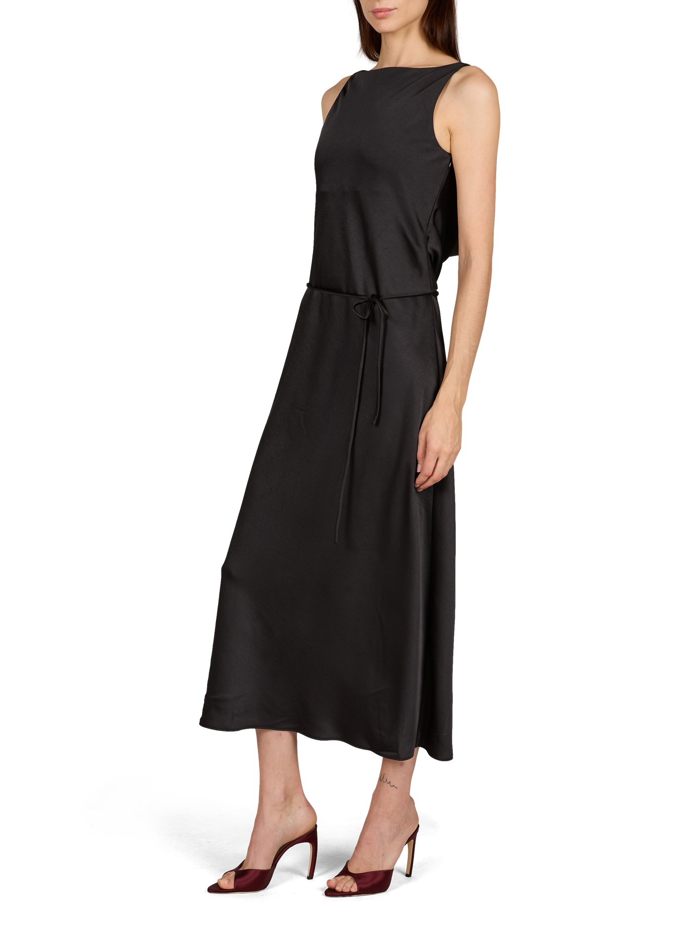 Round neck long dress LE 17 SEPTEMBRE Black