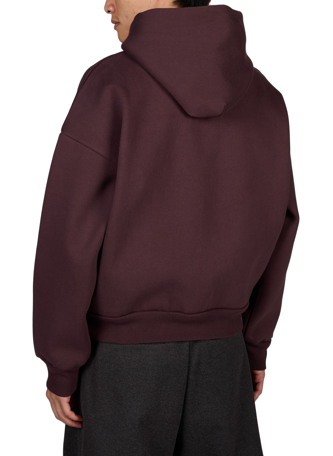 Plain oversized hooded sweatshirt SEVENTH Purple