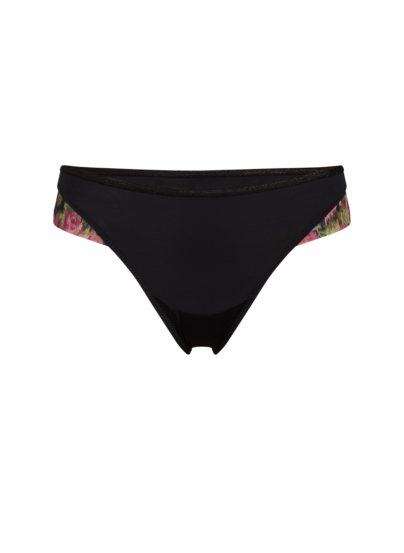 Floraler Tanga aus zwei Materialien LA NOUVELLE Mehrfarbig