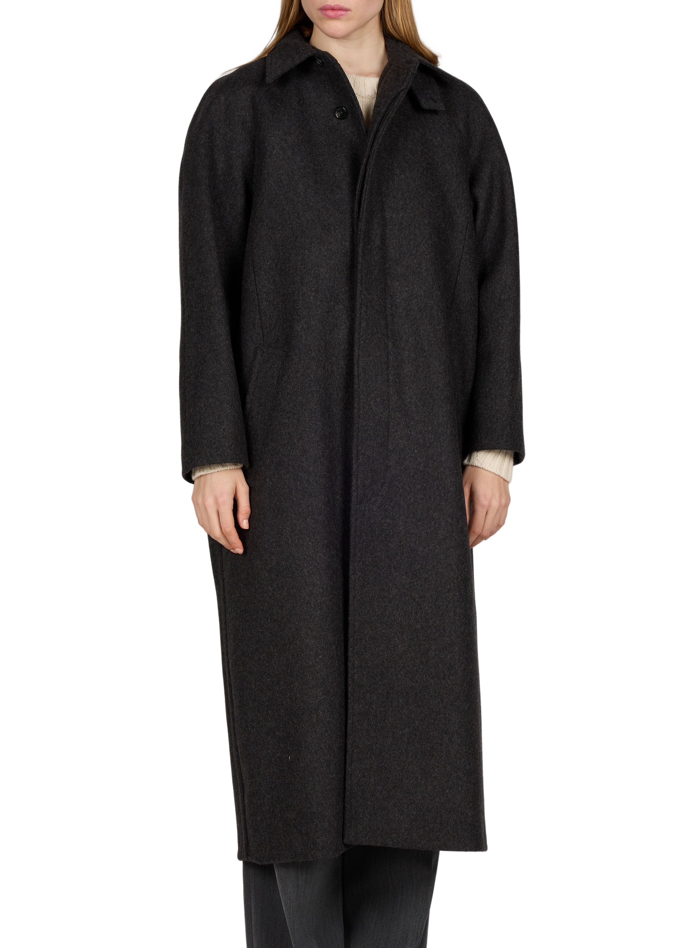 Long Gaia coat in a wool blend A.P.C. Grey