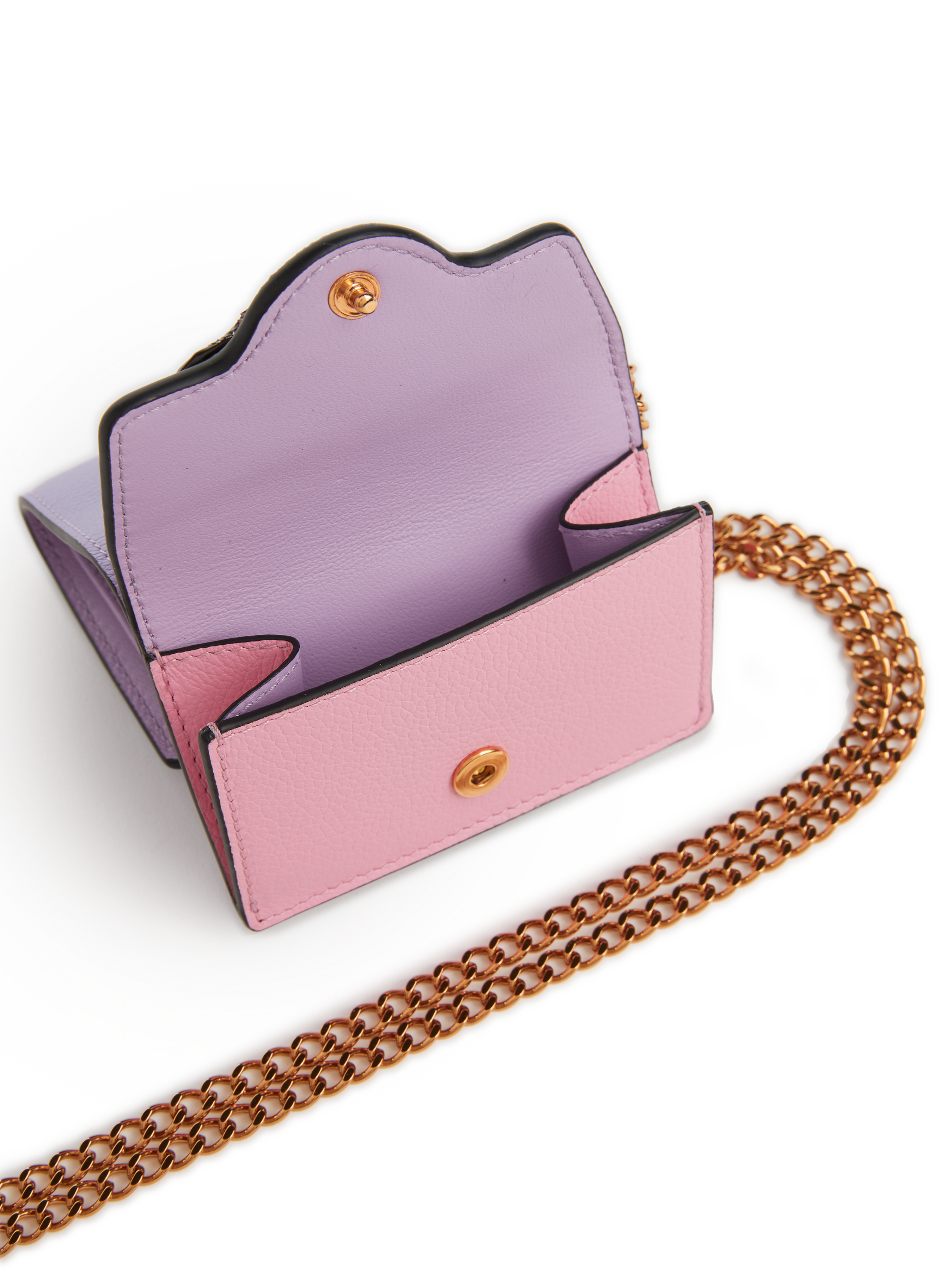 Portefeuille en cuir avec chaine