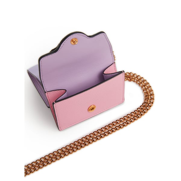 Portefeuille en cuir avec chaine