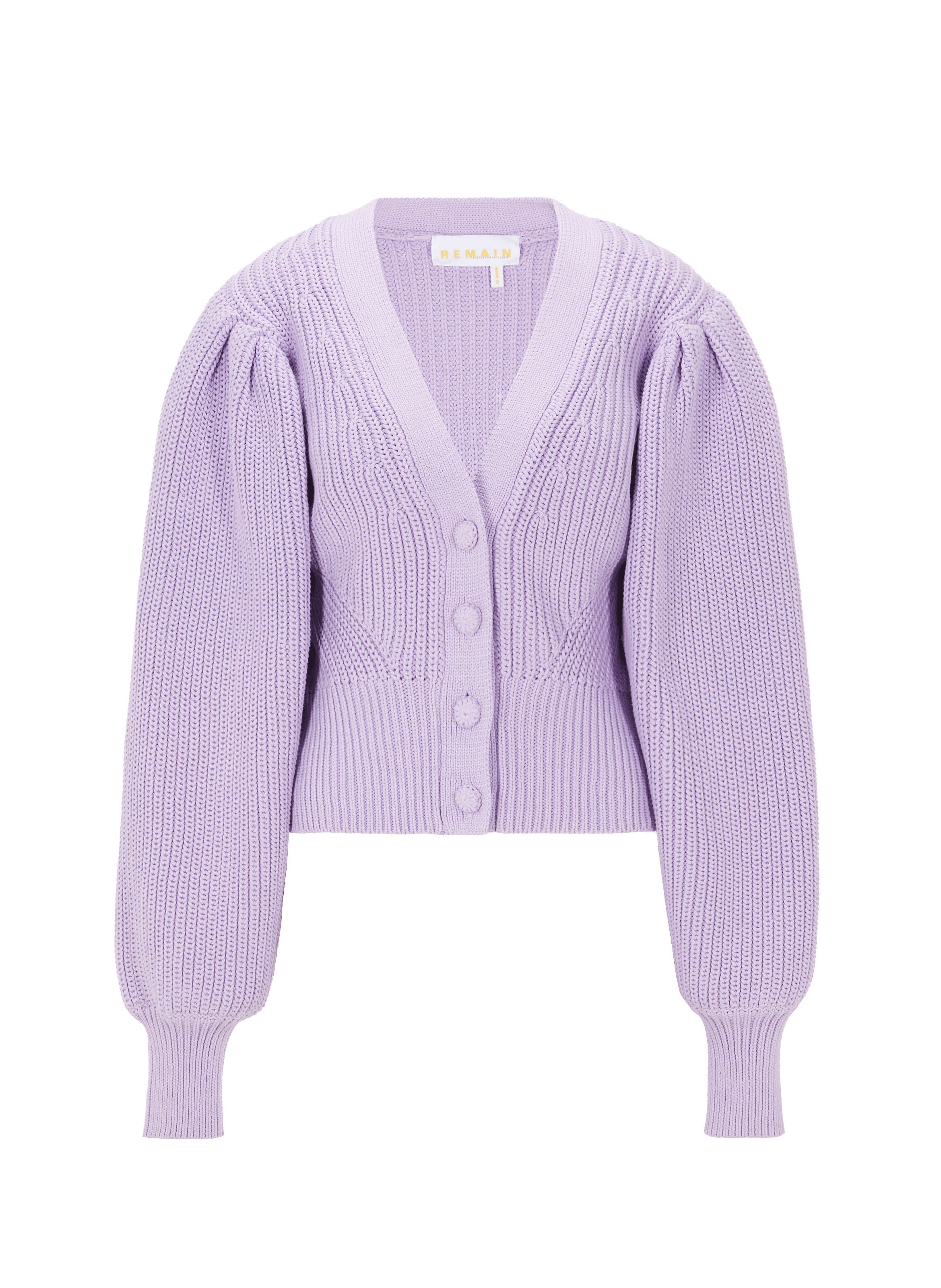 REMAIN Gilet Magla en maille de coton Violet