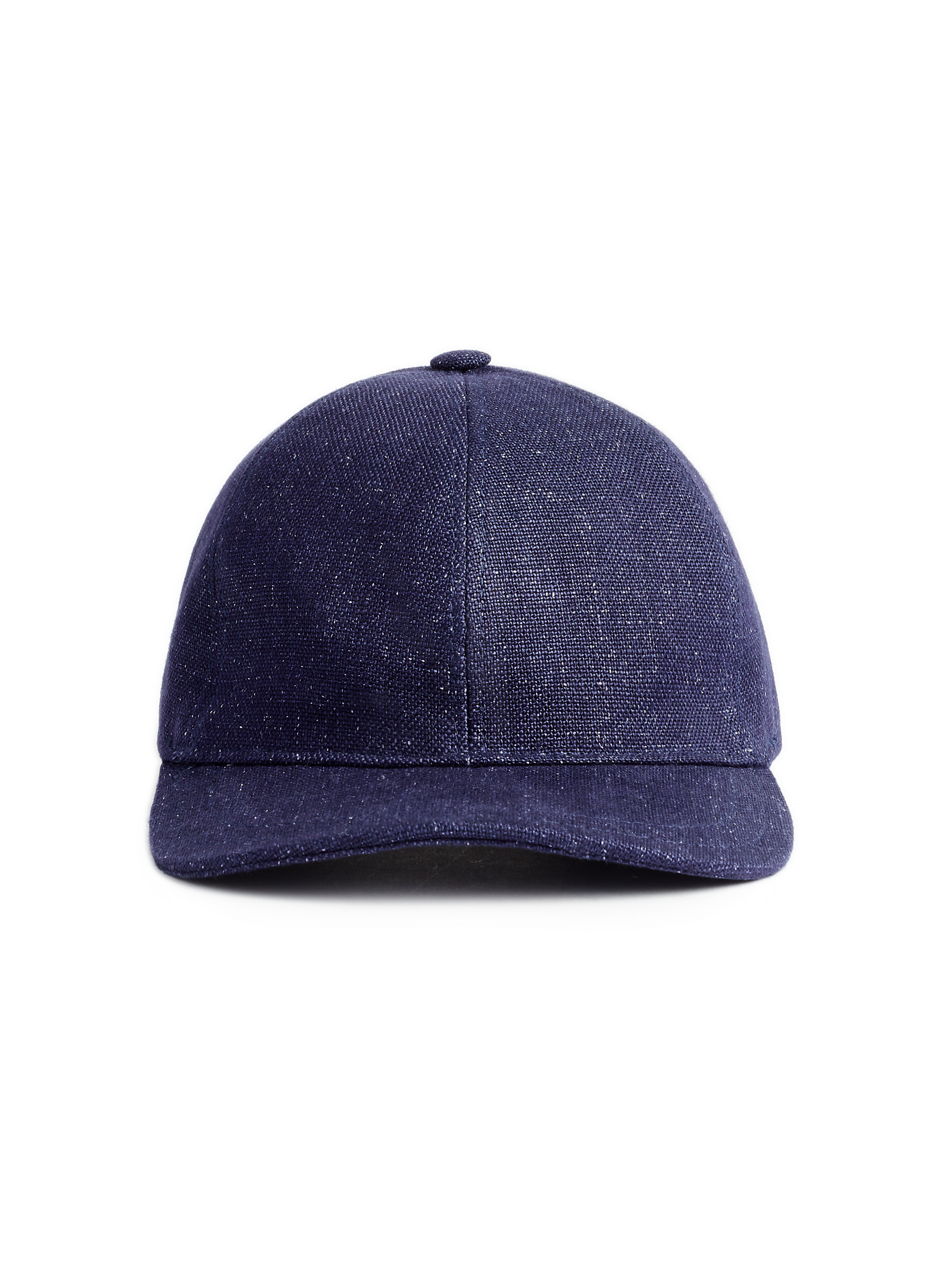 AU PRINTEMPS PARIS Linen cap Blue