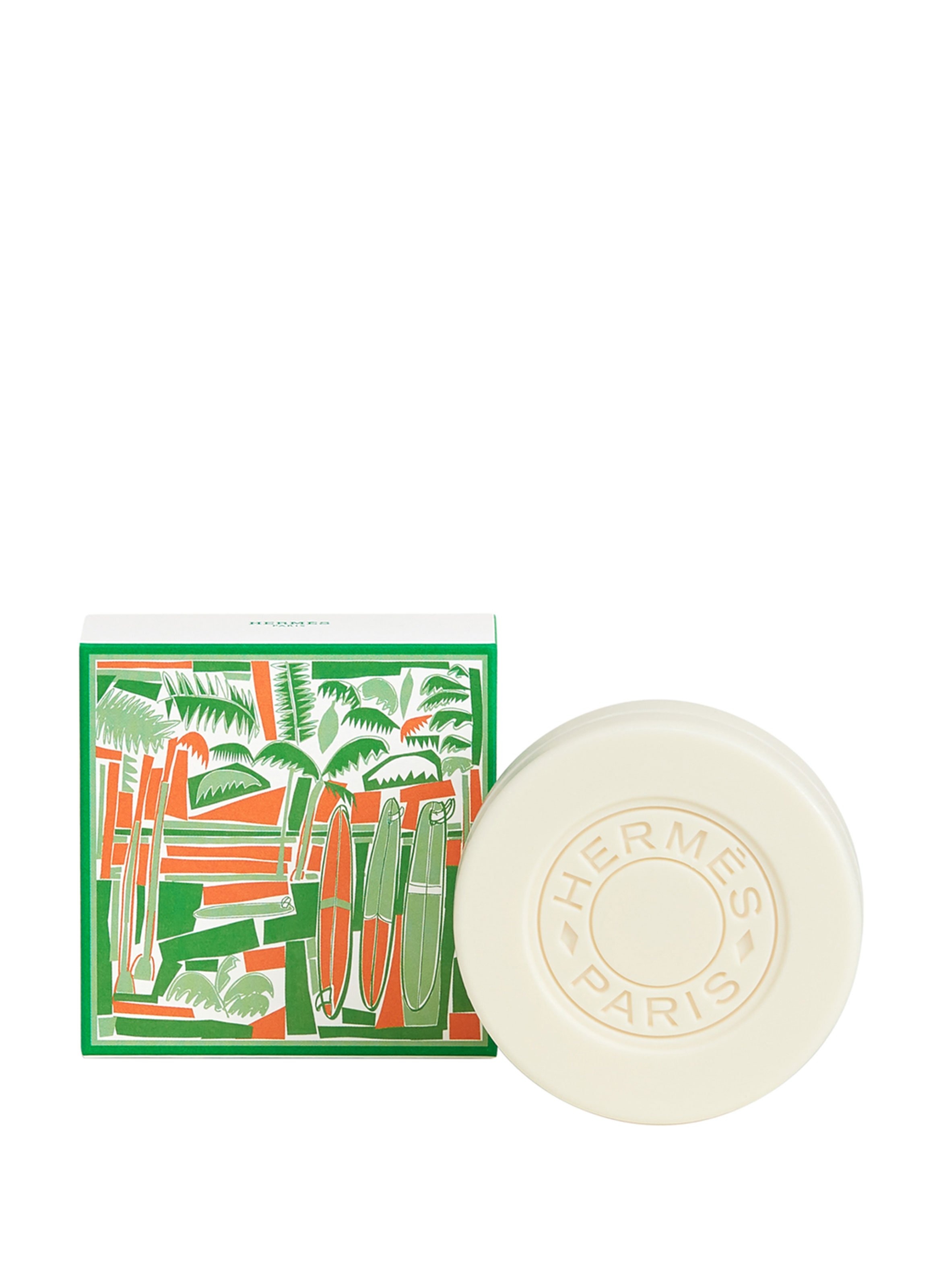 Eau de Basilic Pourpre scented soap HERMÈS No color