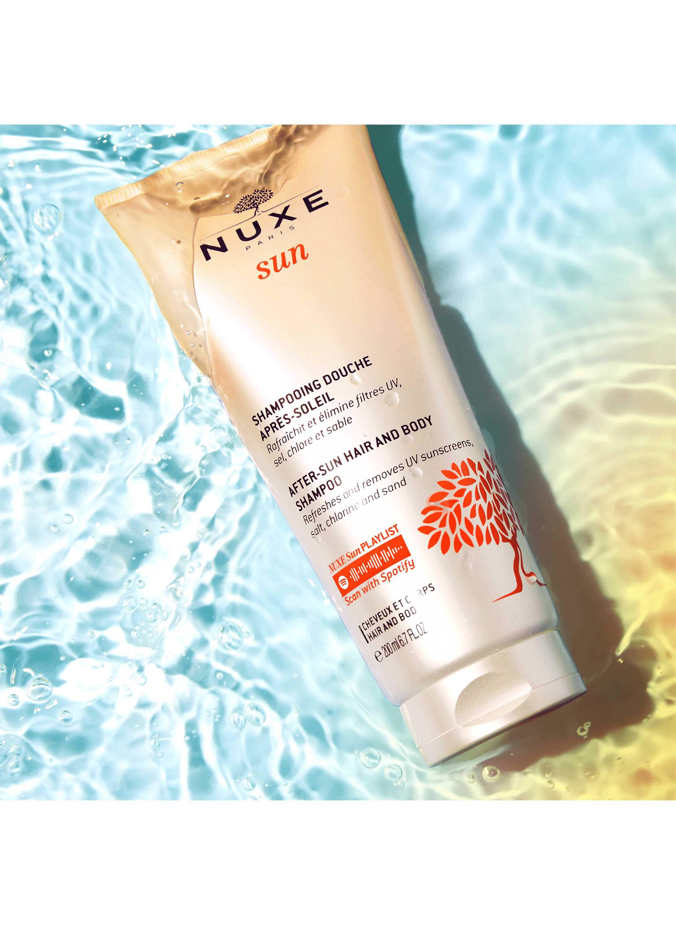 After-Sun Hair and Body Shampoo NUXE No color