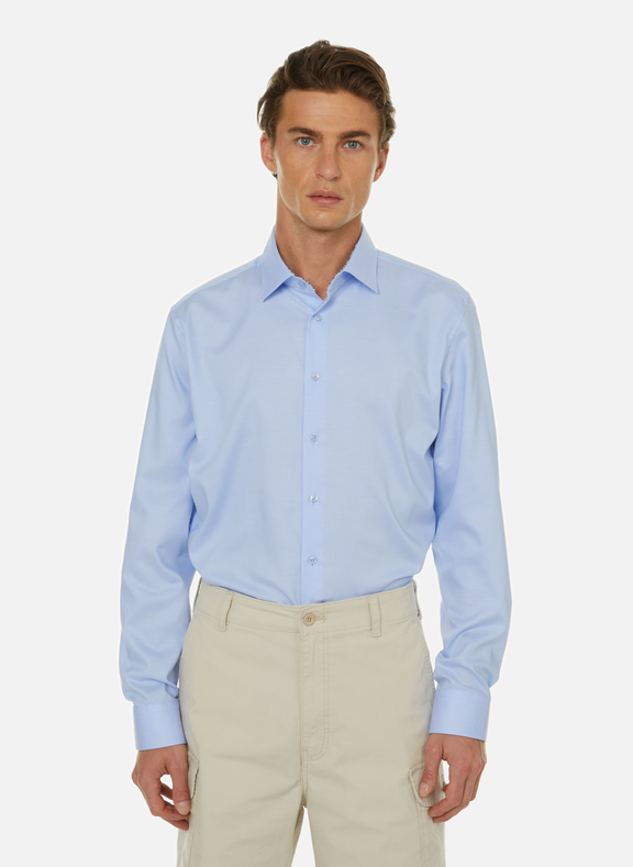 SEIDENSTICKER Plain cotton shirt  Blue