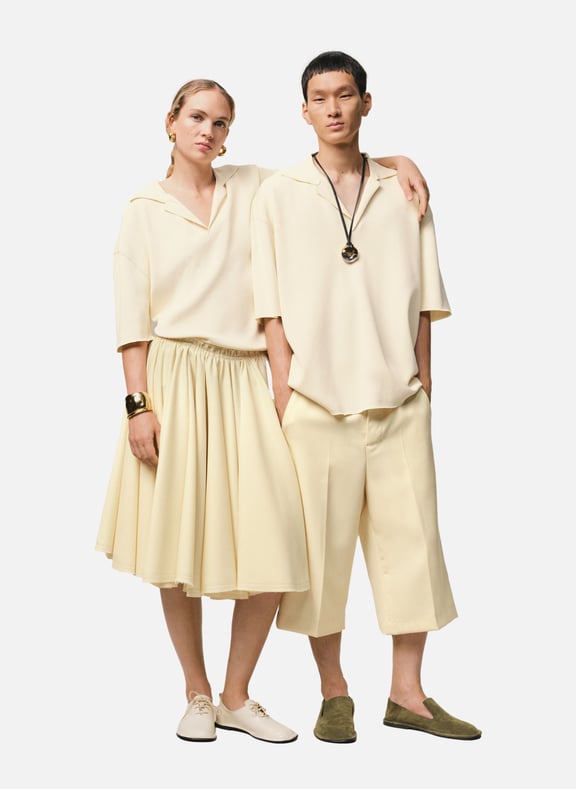 Polo manches courtes unisexe Blanc by AMI PARIS AMI PARIS Polo manches courtes unisexe Blanc
