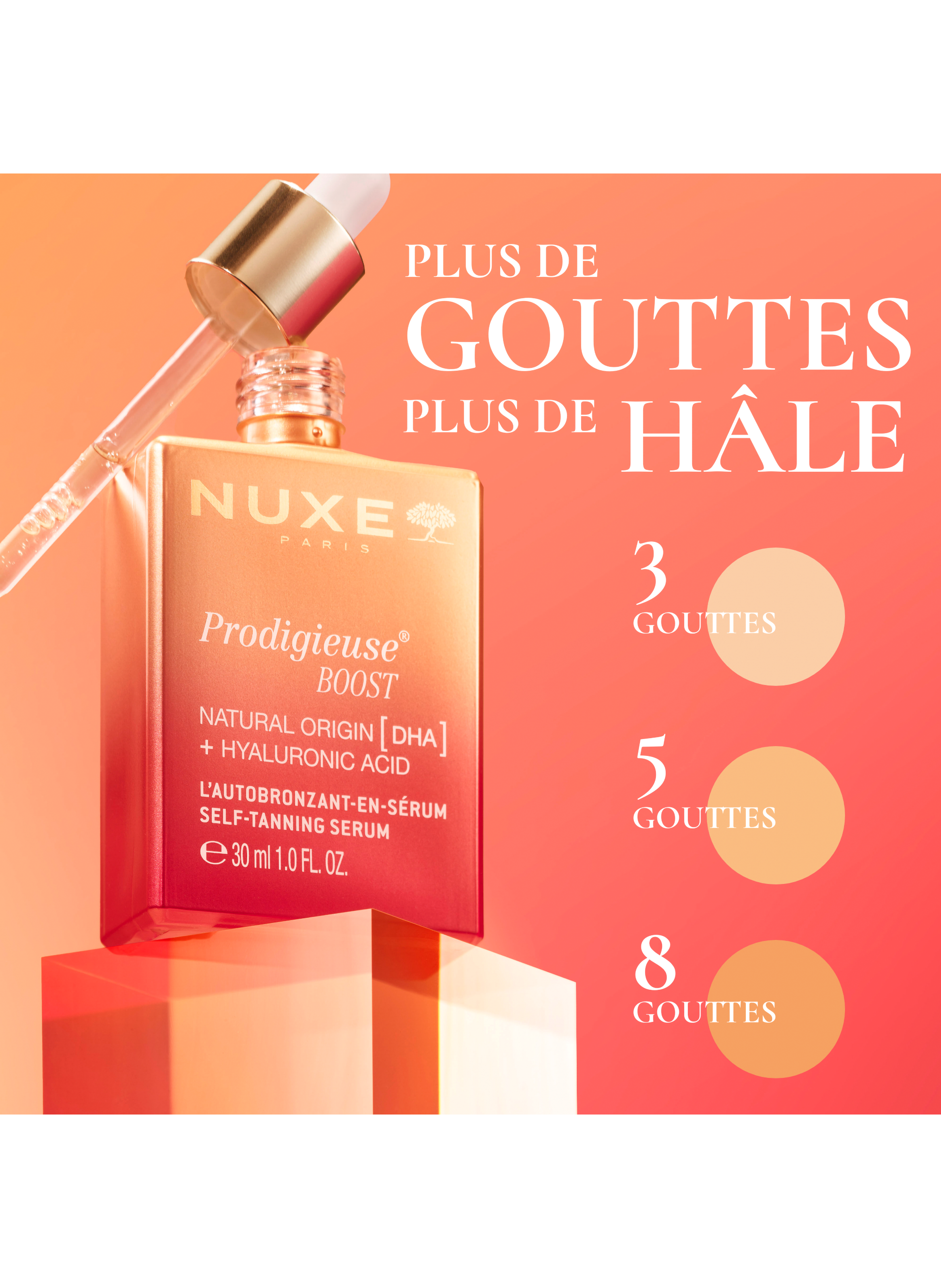 L'autobronzant-en-sérum, Prodigieuse® Boost 30ml No color