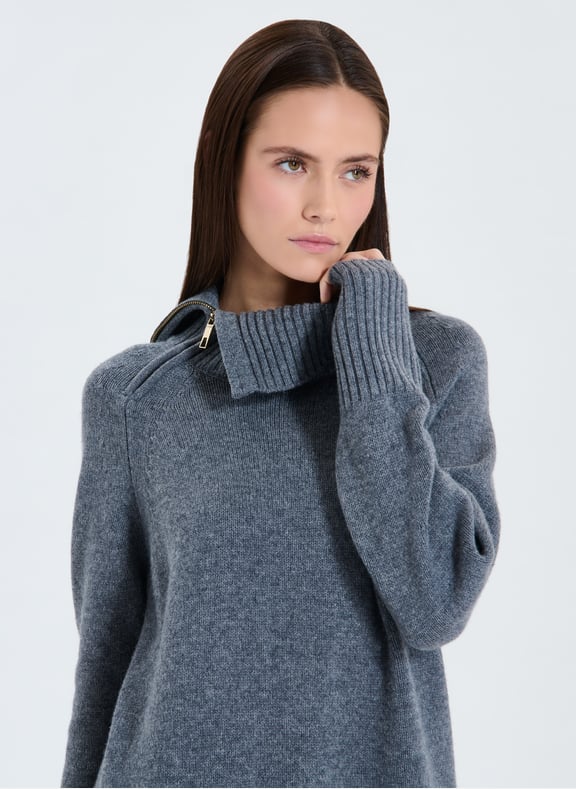 Pull gris chine ample - nuala Gris by ZAPA ZAPA Pull gris chine ample - nuala Gris